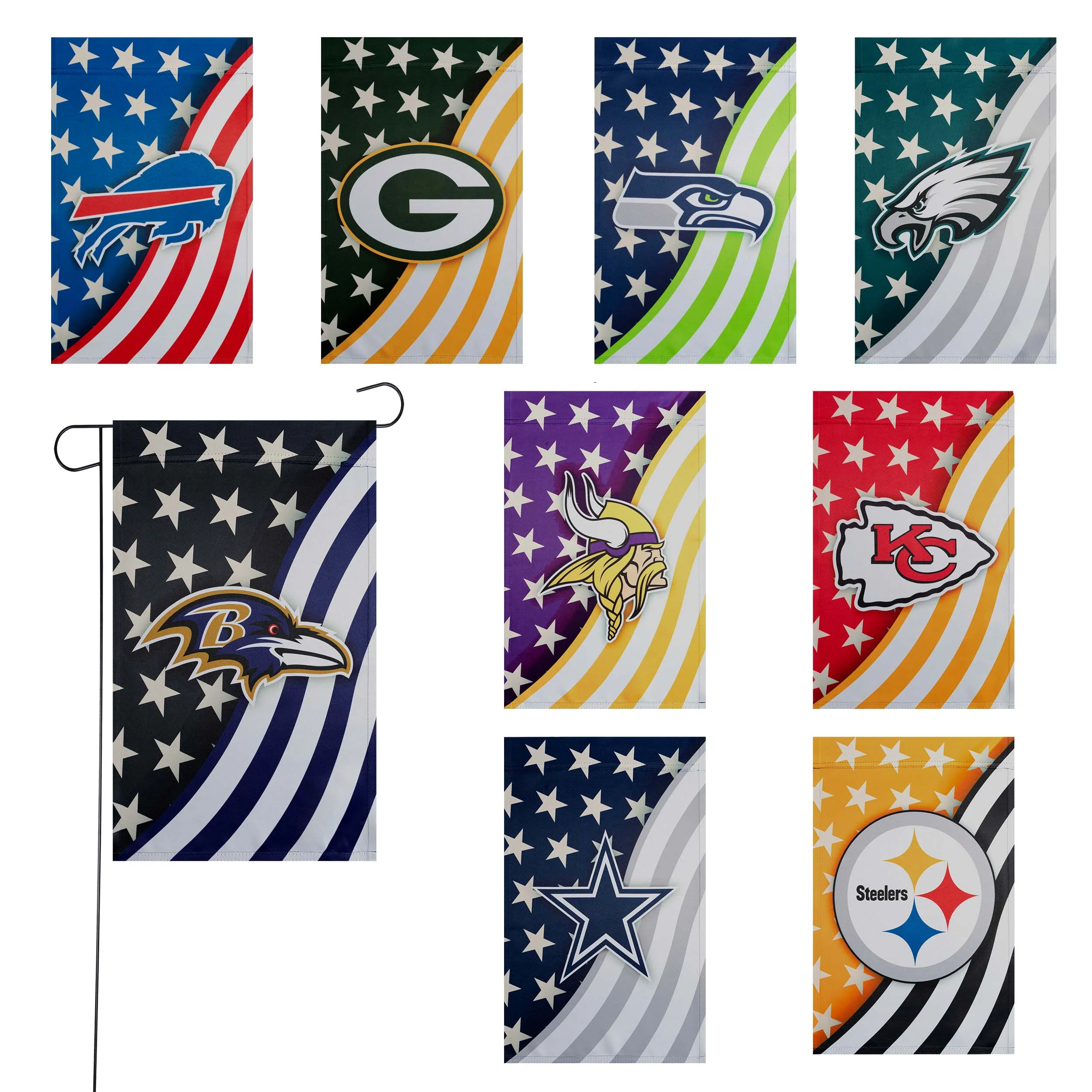NFL Americana Garden Flags - Pick Your Team! - Image 15