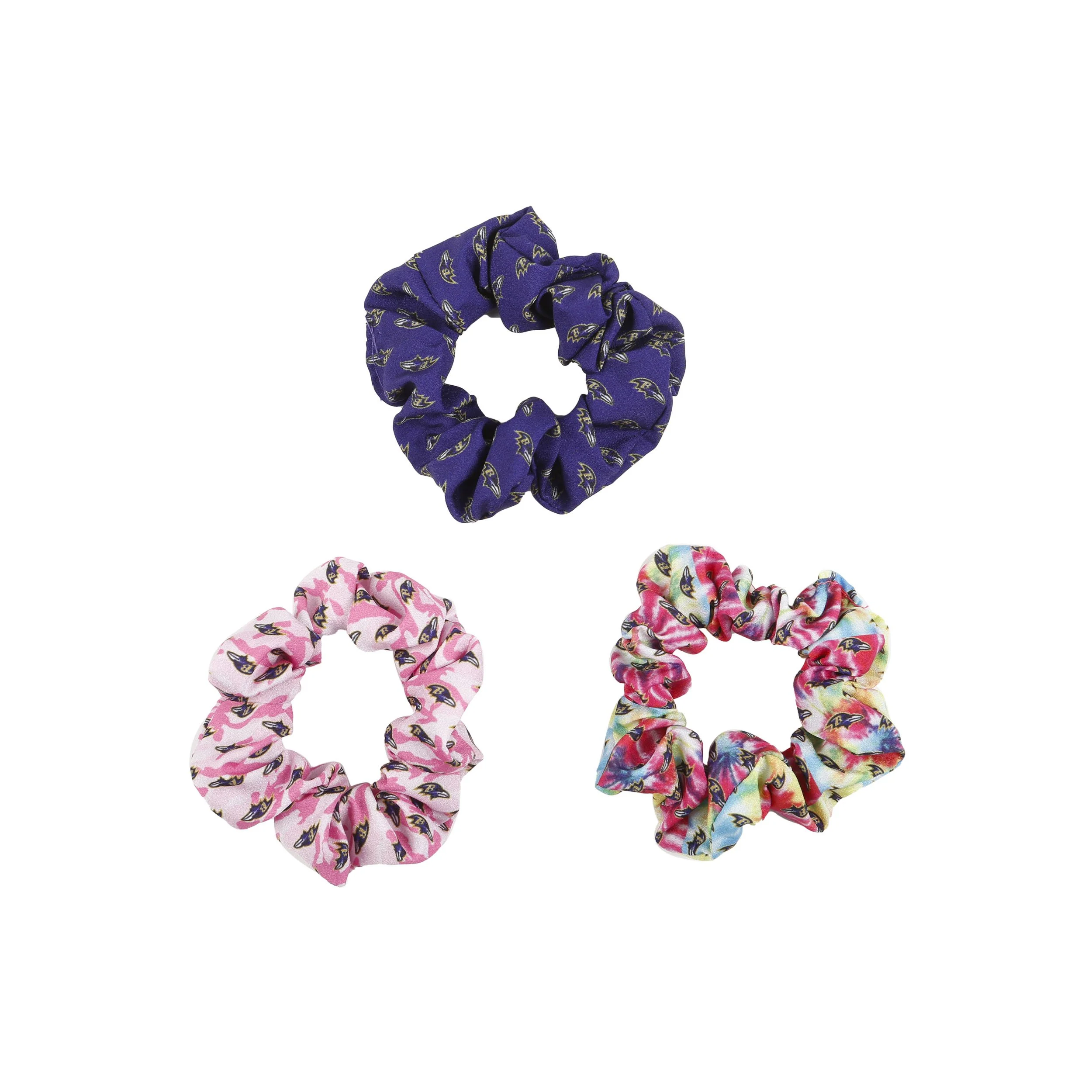 NFL Mini Print 3 Pack Scrunchies - Pick Your Team! - Image 3