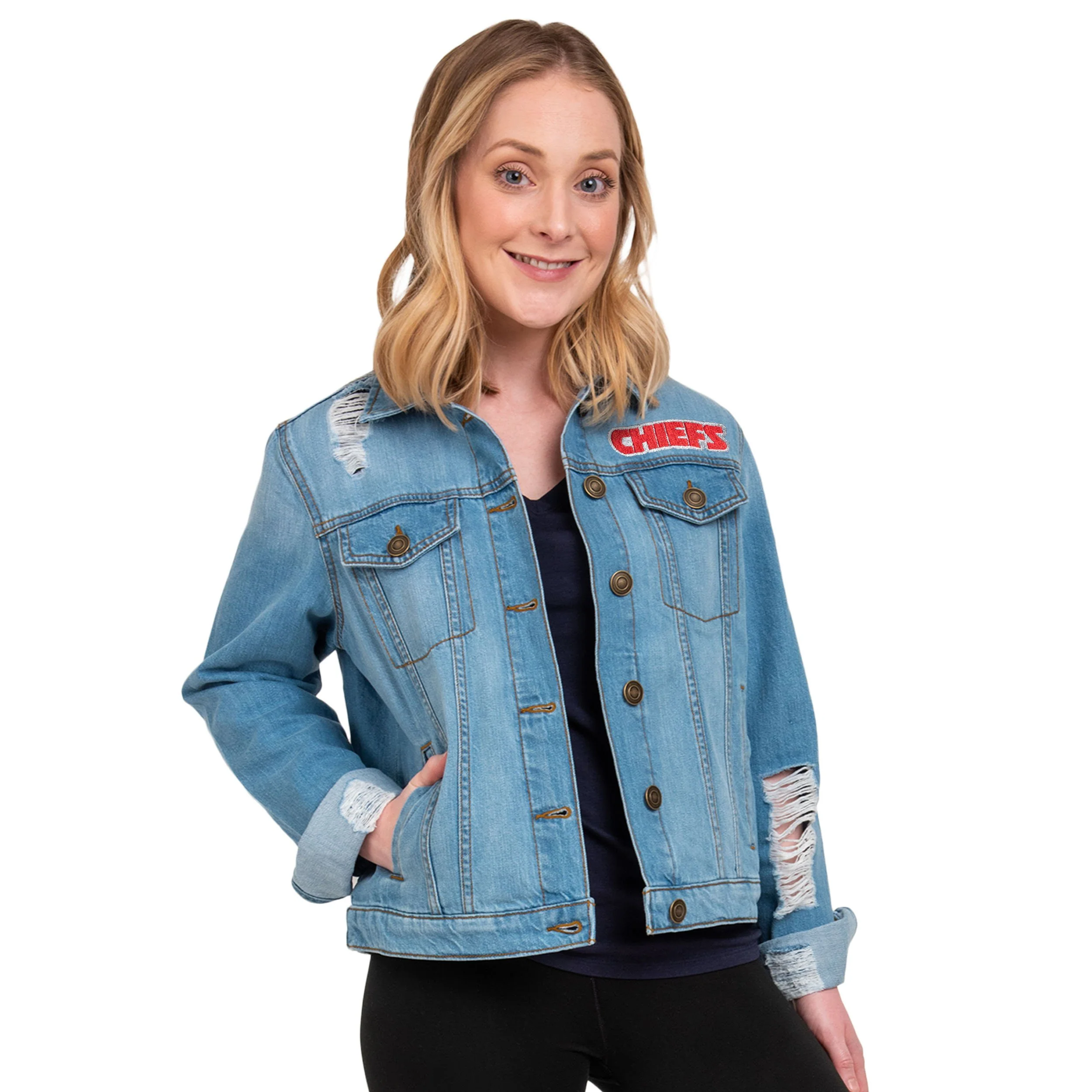 NFL Womens Denim Days Jacket - Pick Your Team - Image 10
