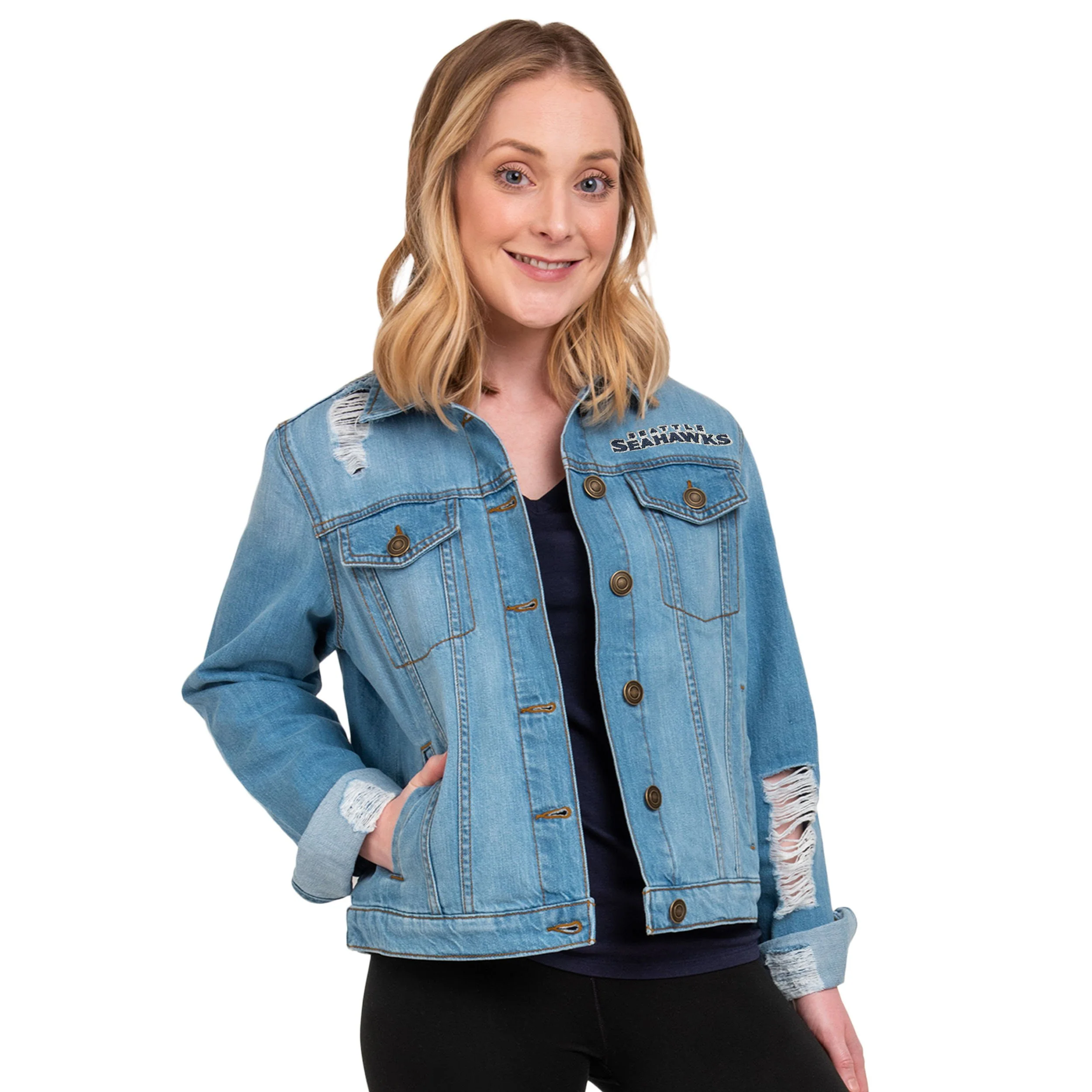 NFL Womens Denim Days Jacket - Pick Your Team - Image 21
