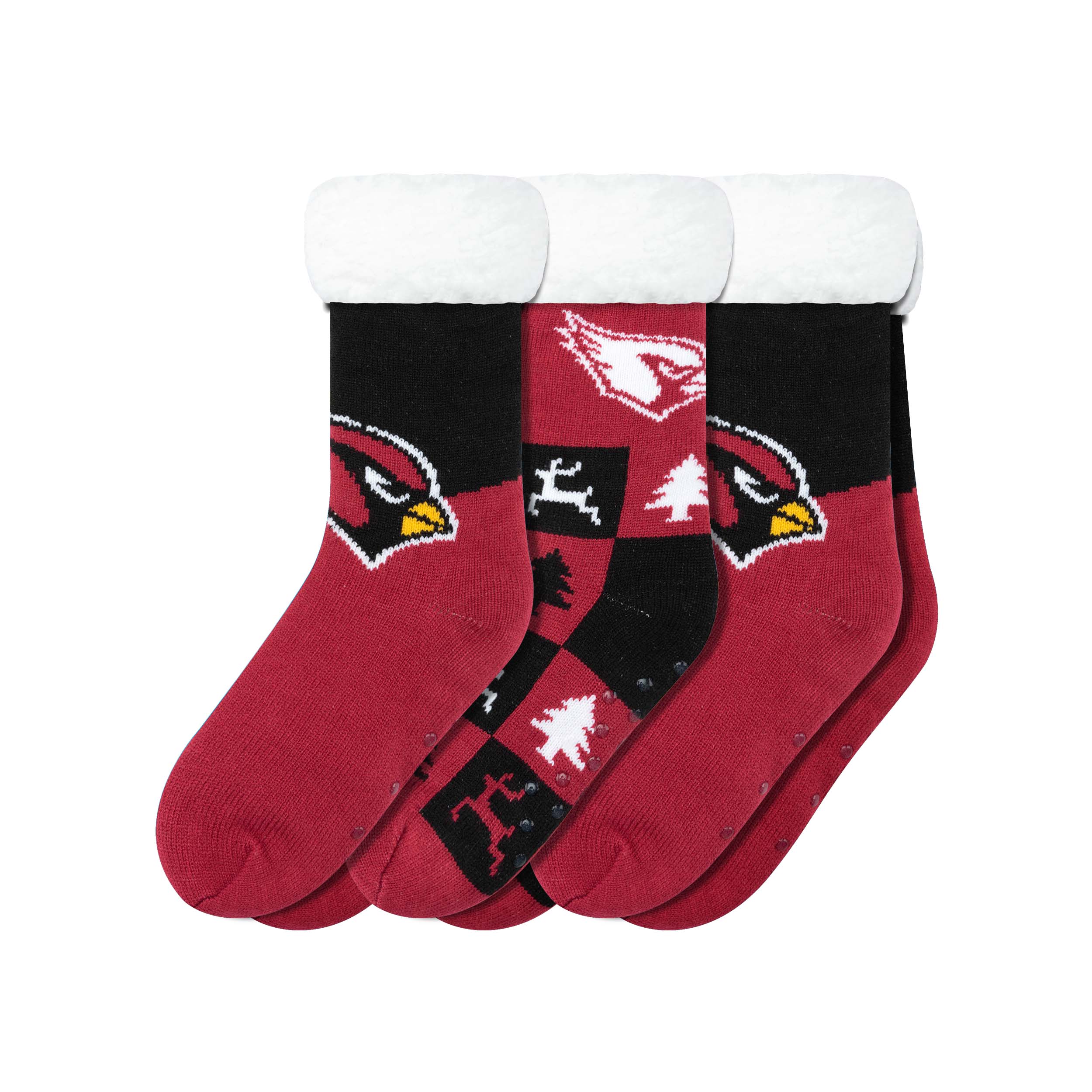 NFL Womens Fan Footy 3 Pack Slipper Socks - Pick Your Team! - Image 2