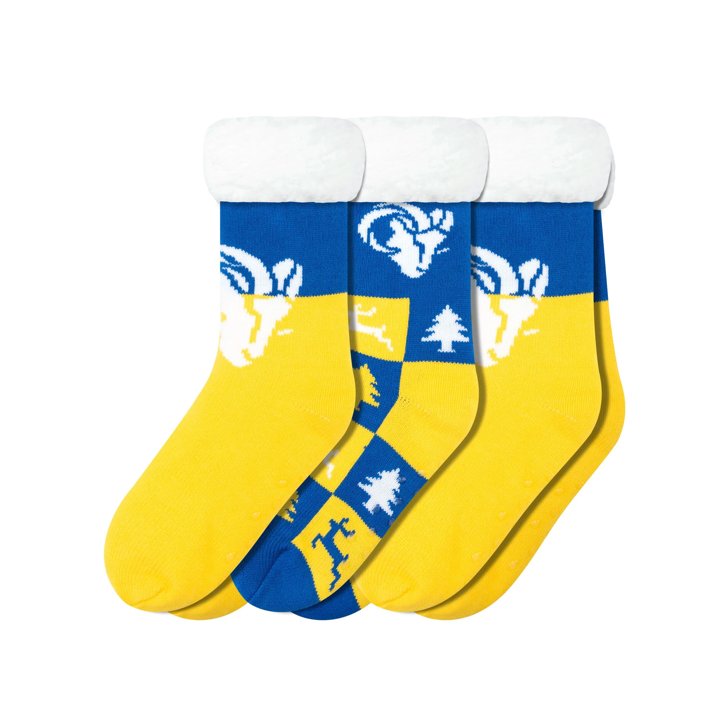 NFL Womens Fan Footy 3 Pack Slipper Socks - Pick Your Team! - Image 20