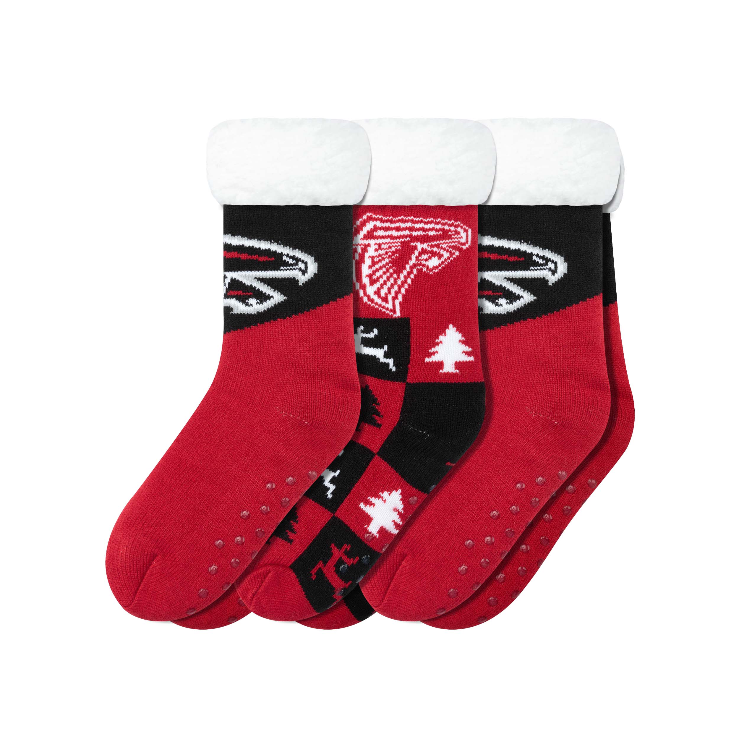 NFL Womens Fan Footy 3 Pack Slipper Socks - Pick Your Team! - Image 3