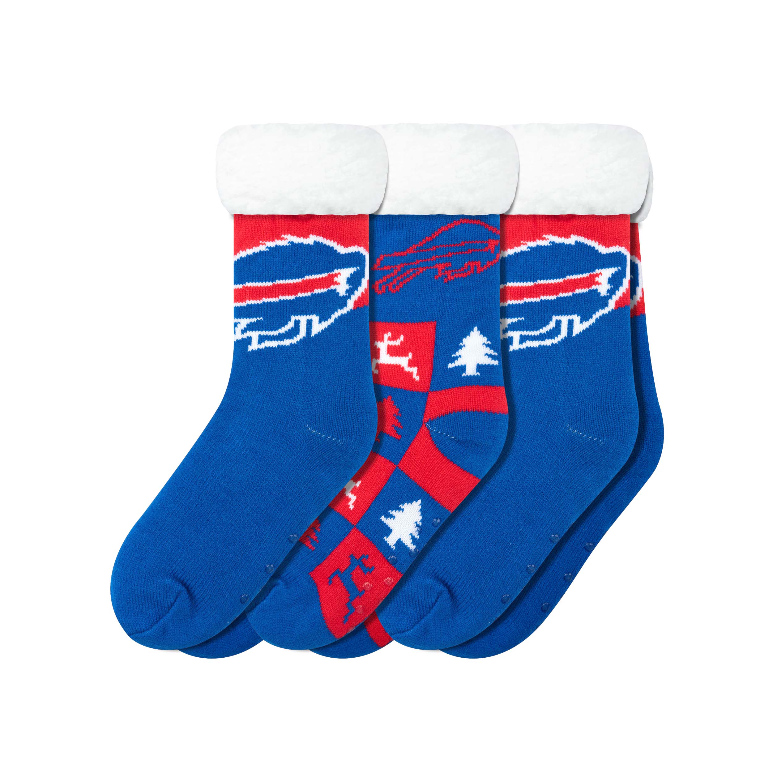 NFL Womens Fan Footy 3 Pack Slipper Socks - Pick Your Team! - Image 5