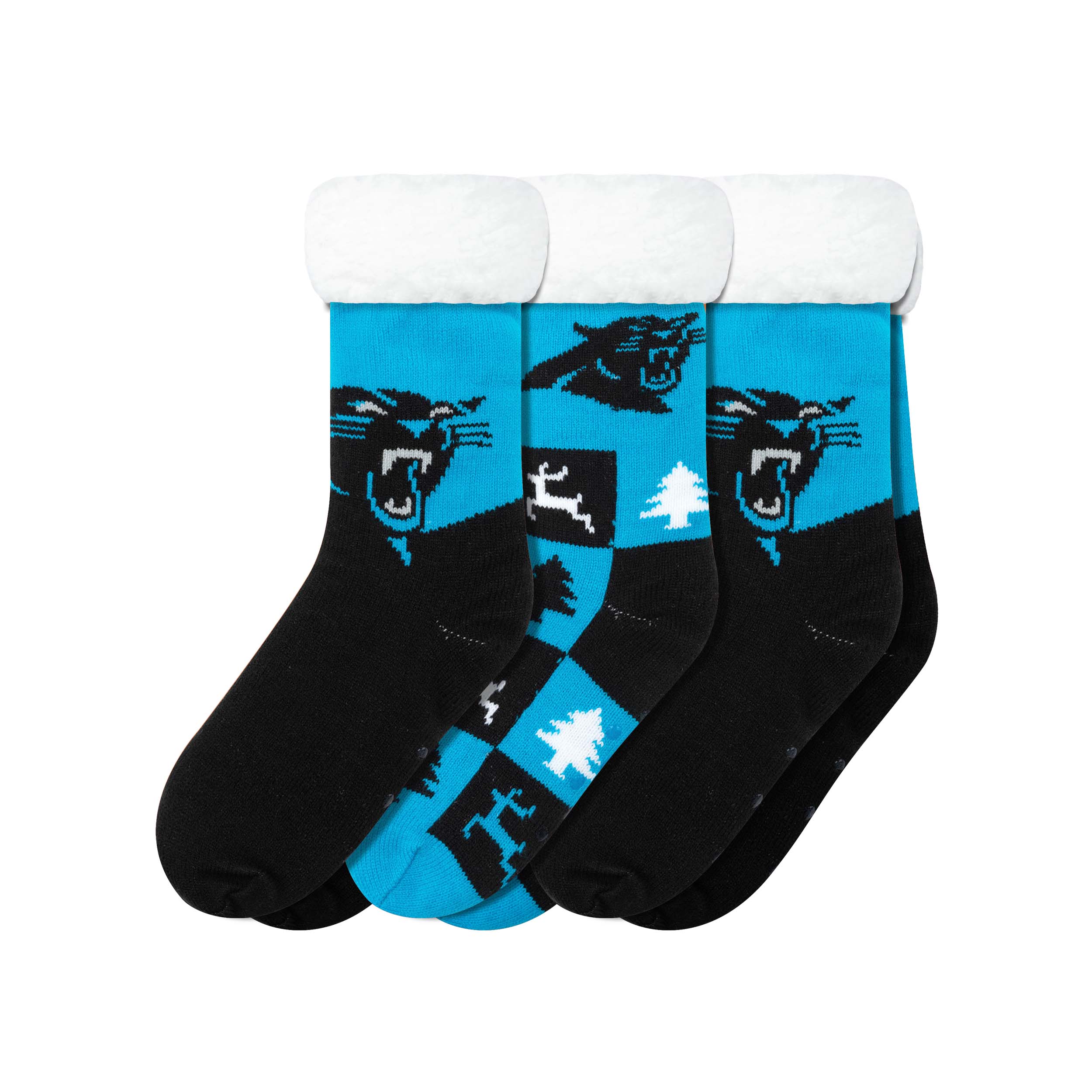 NFL Womens Fan Footy 3 Pack Slipper Socks - Pick Your Team! - Image 6