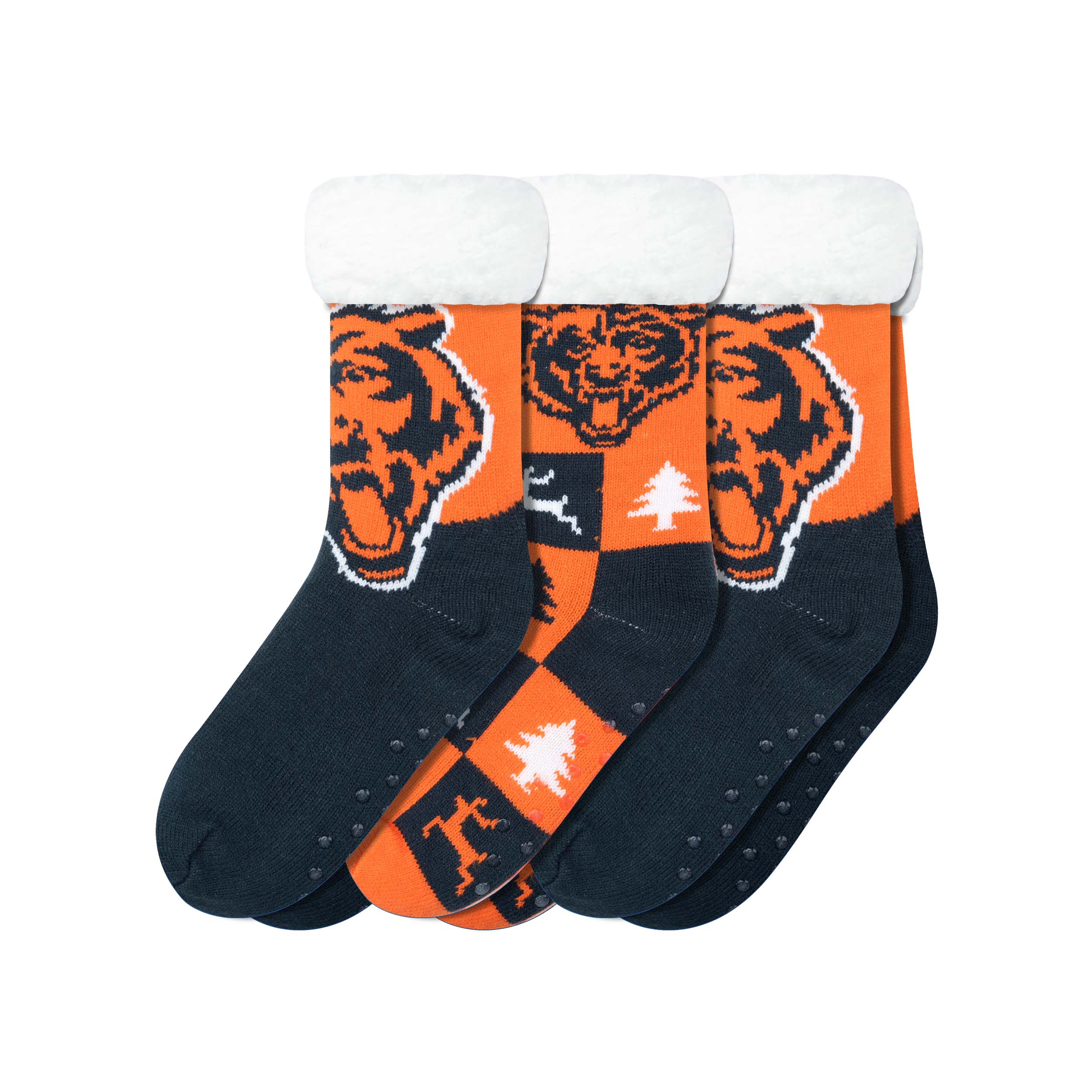 NFL Womens Fan Footy 3 Pack Slipper Socks - Pick Your Team! - Image 7