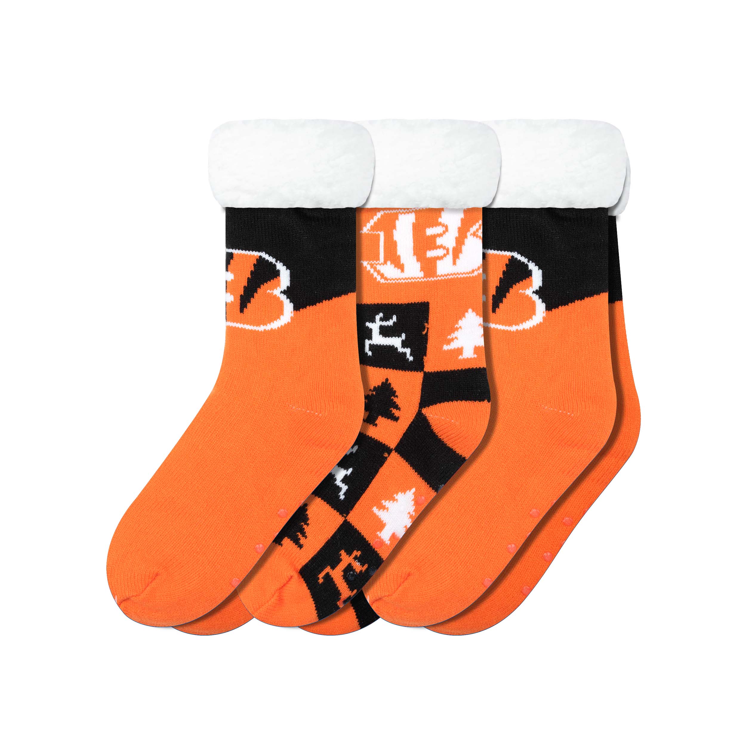 NFL Womens Fan Footy 3 Pack Slipper Socks - Pick Your Team! - Image 8