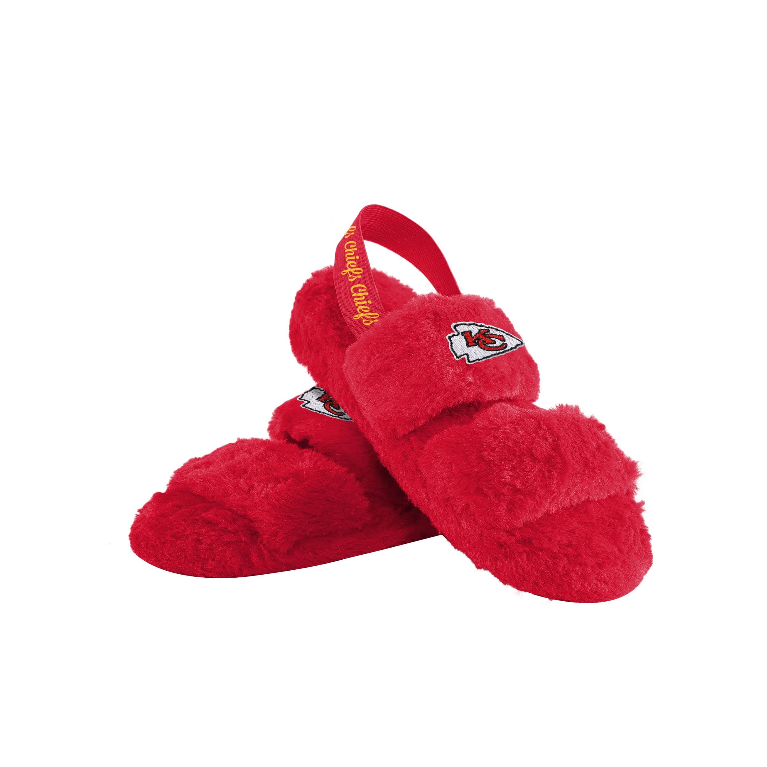 NFL Womens Heel Strap Wordmark Fur Slides - Pick Your Team! - Image 8