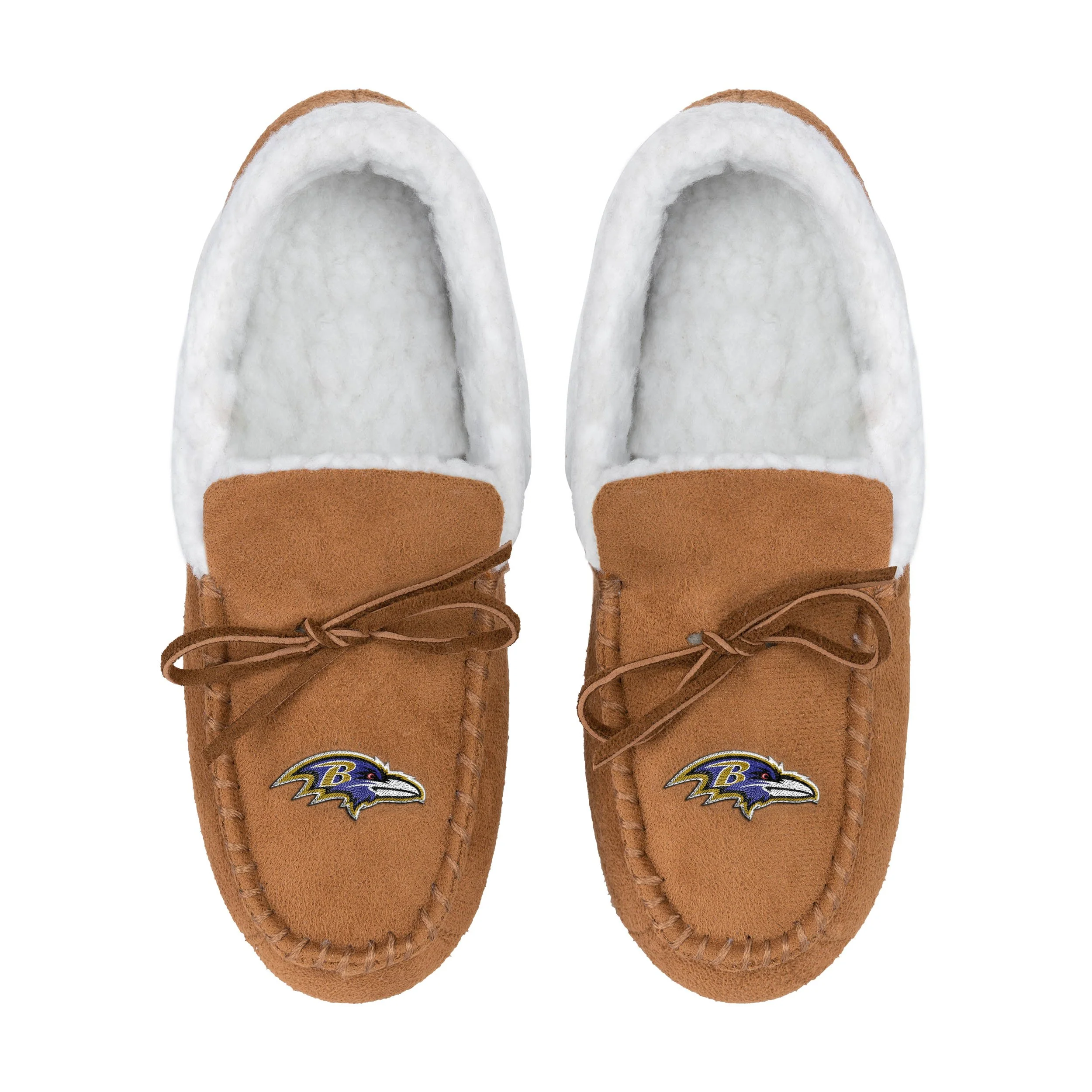 NFL Womens Tan Moccasin Slippers - Pick Your Team! - Image 4