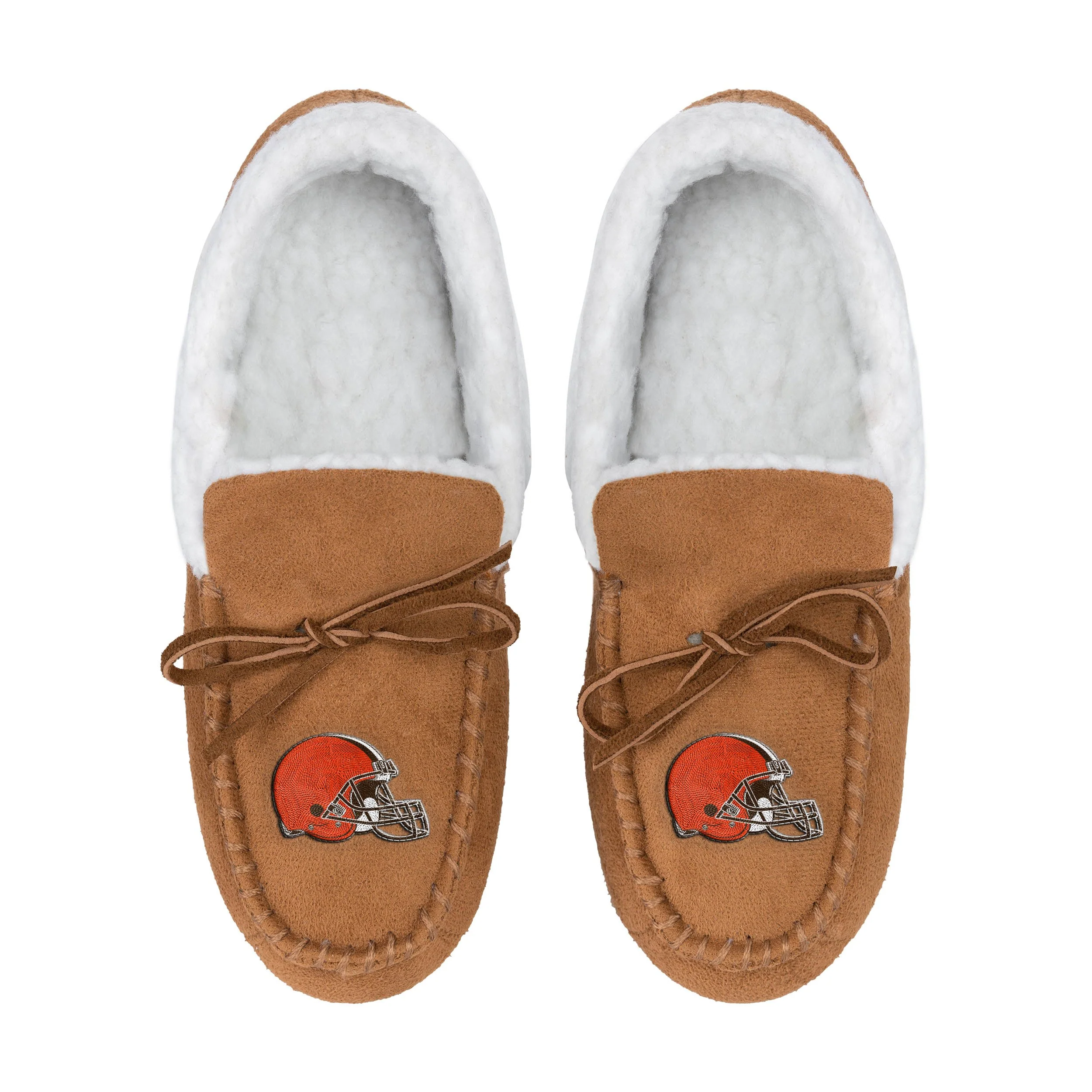 NFL Womens Tan Moccasin Slippers - Pick Your Team! - Image 8