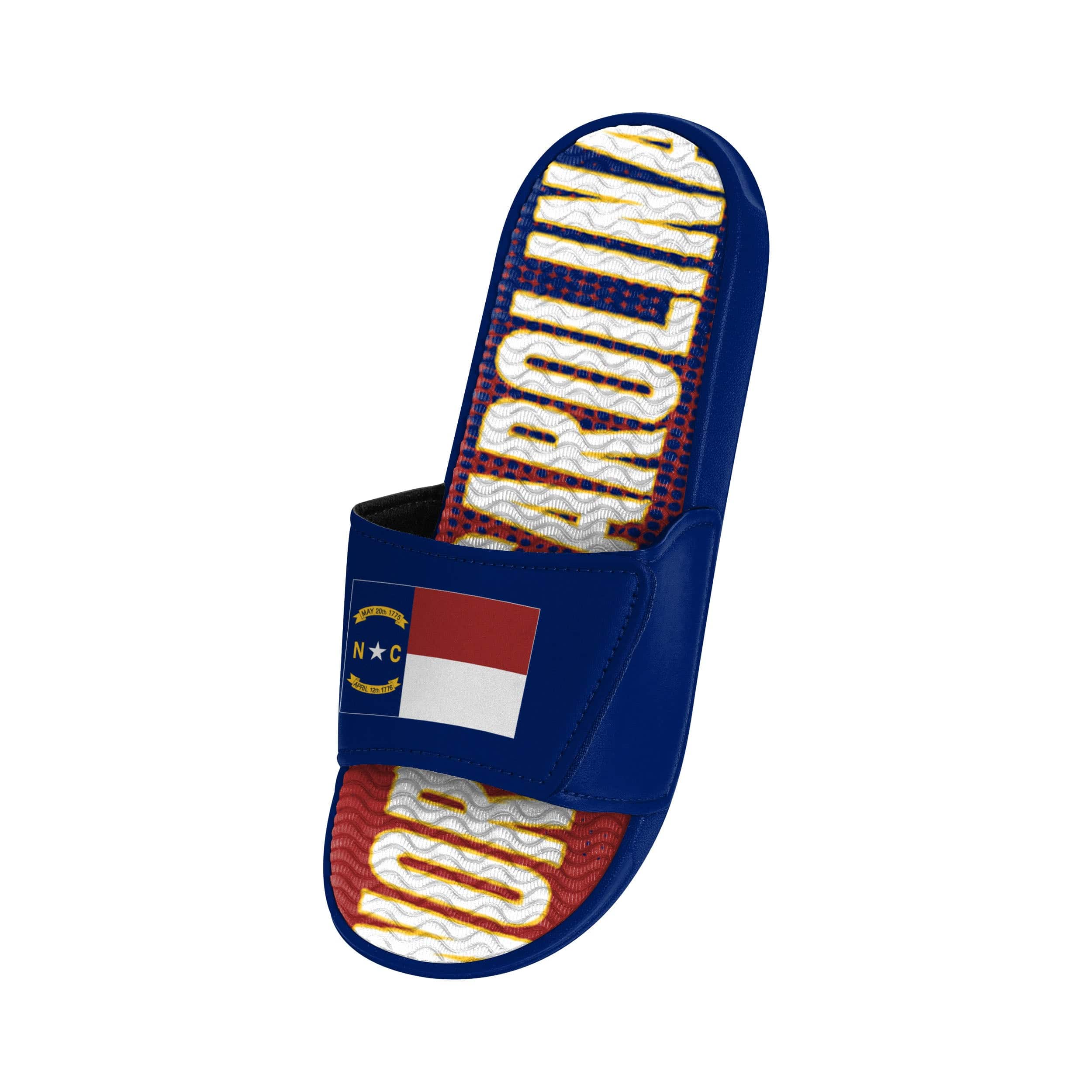 North Carolina Mens Flag Gradient Wordmark Gel Slide - Image 3