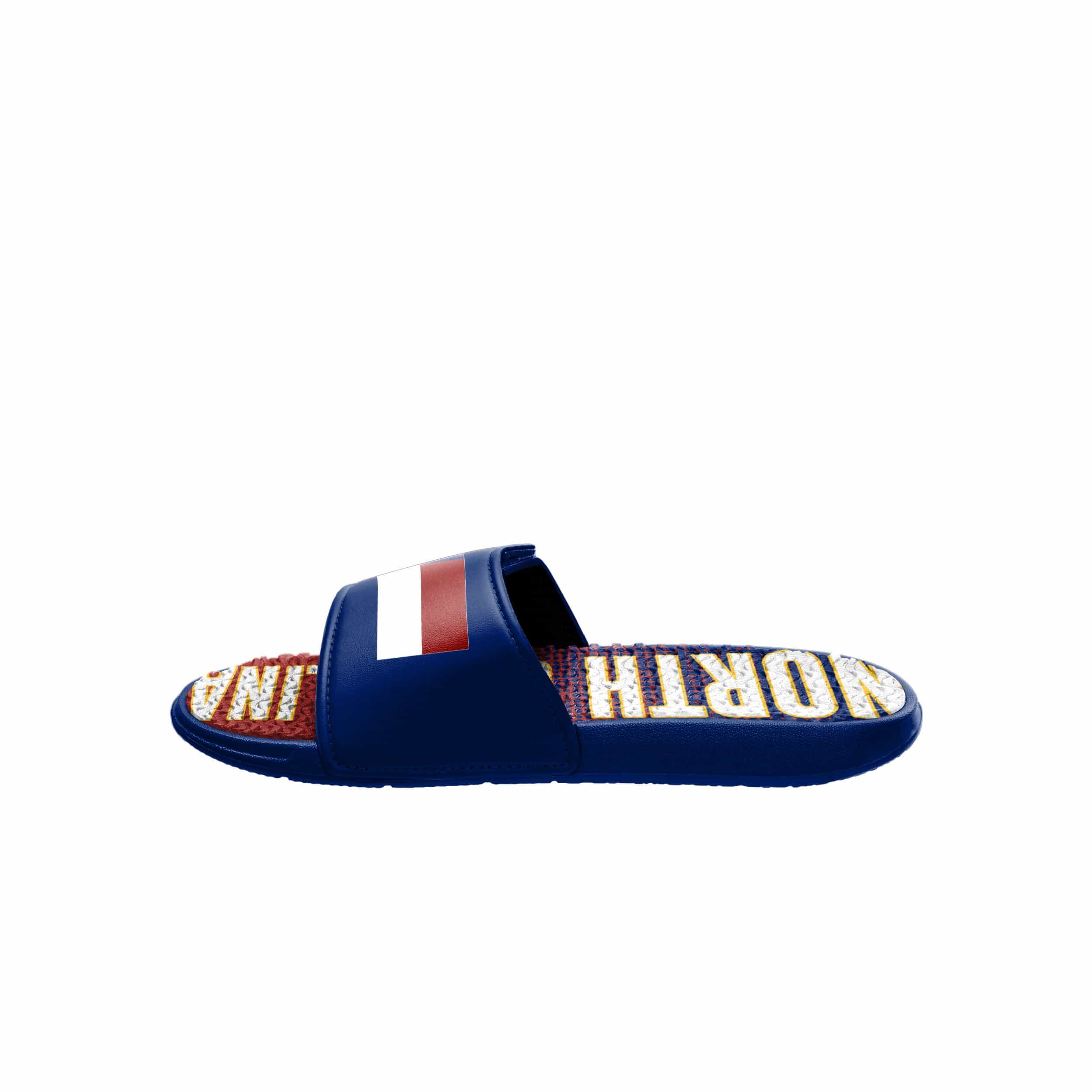 North Carolina Mens Flag Gradient Wordmark Gel Slide - Image 4