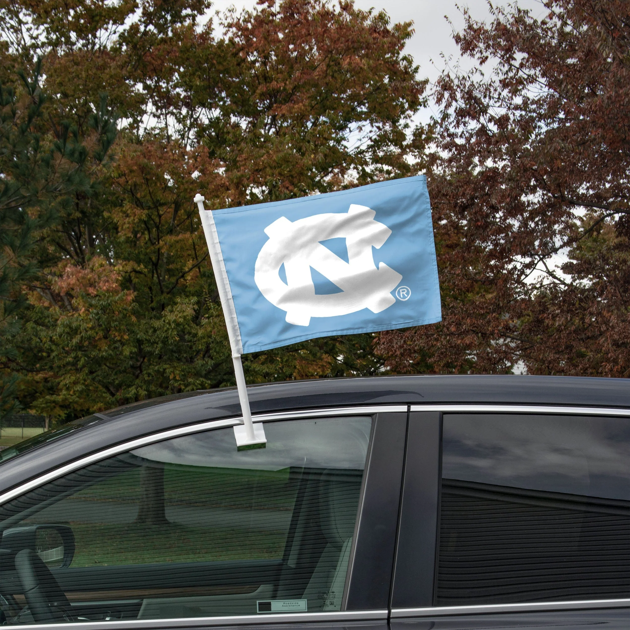North Carolina Tar Heels NCAA 2 Pack Solid Car Flag - Image 2