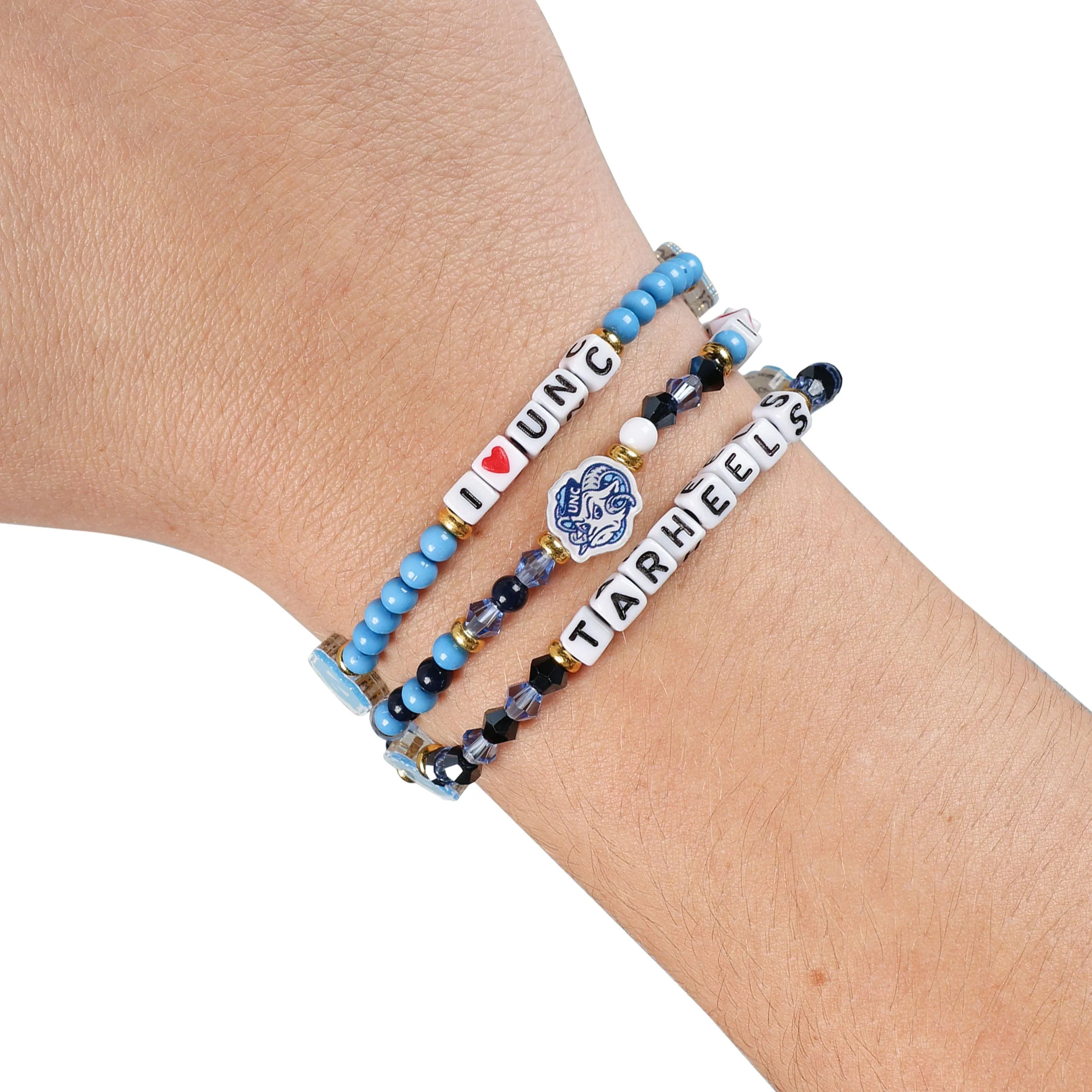 North Carolina Tar Heels NCAA 3 Pack Friendship Bracelet - Image 4