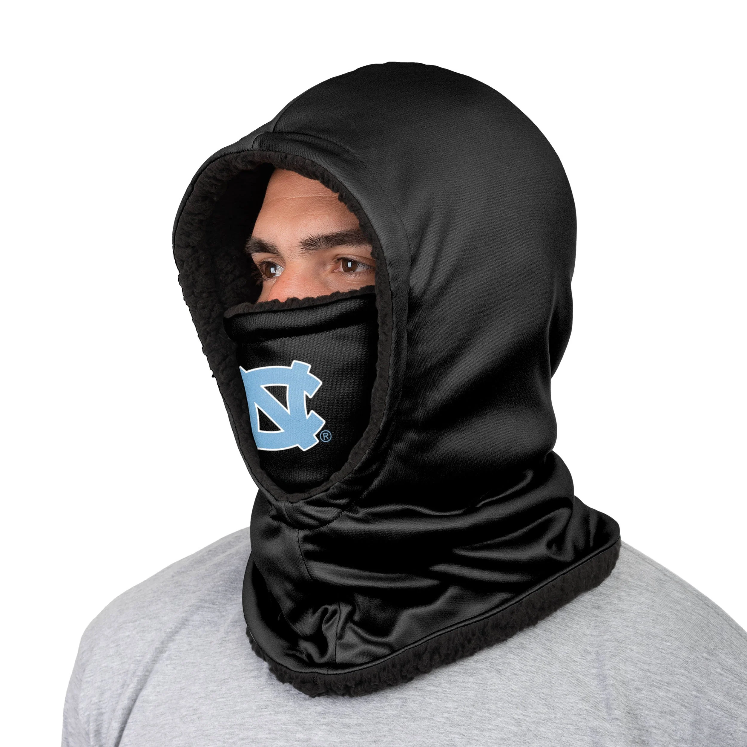North Carolina Tar Heels NCAA Black Hooded Gaiter - Image 2