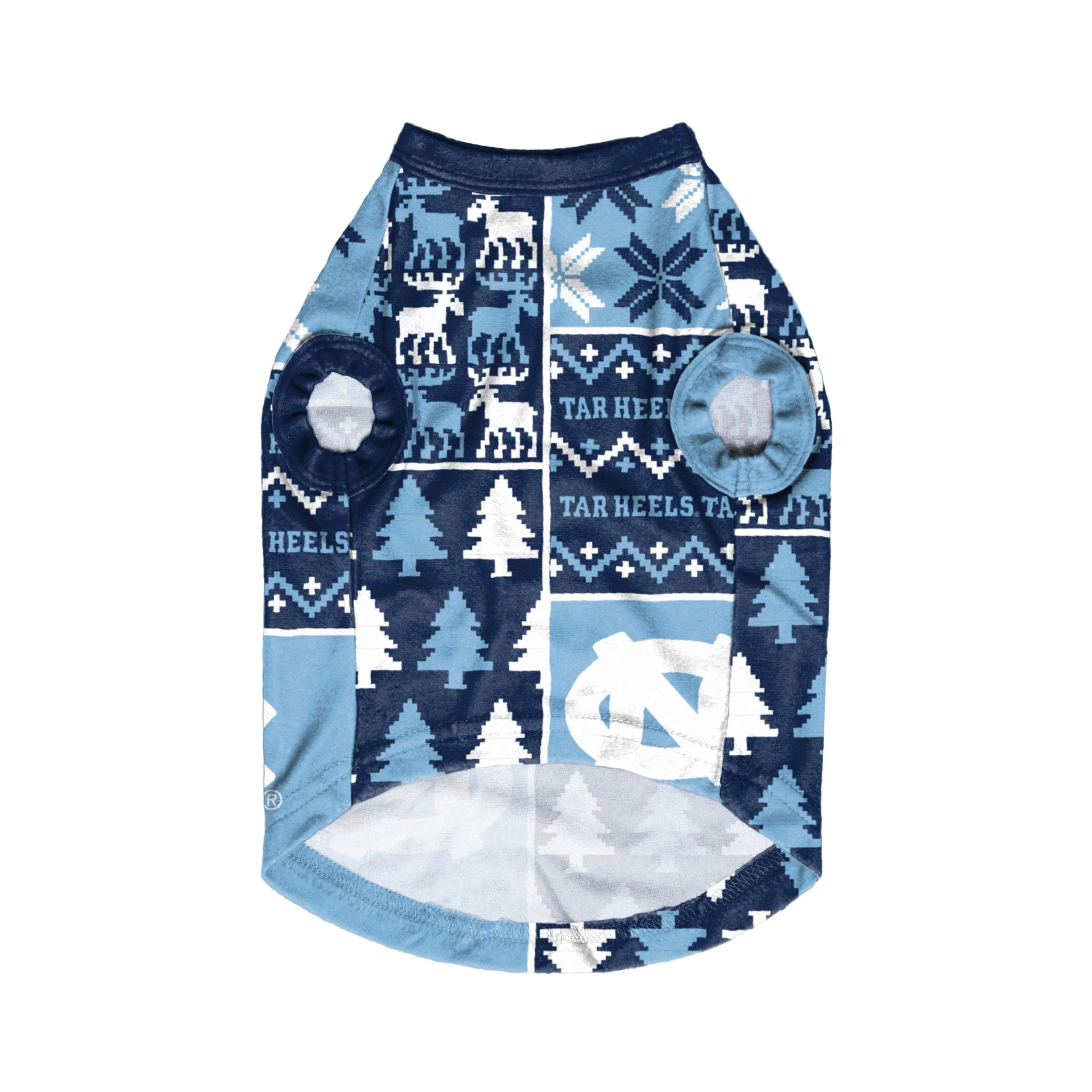 North Carolina Tar Heels NCAA Busy Block Dog Sweater - Image 3