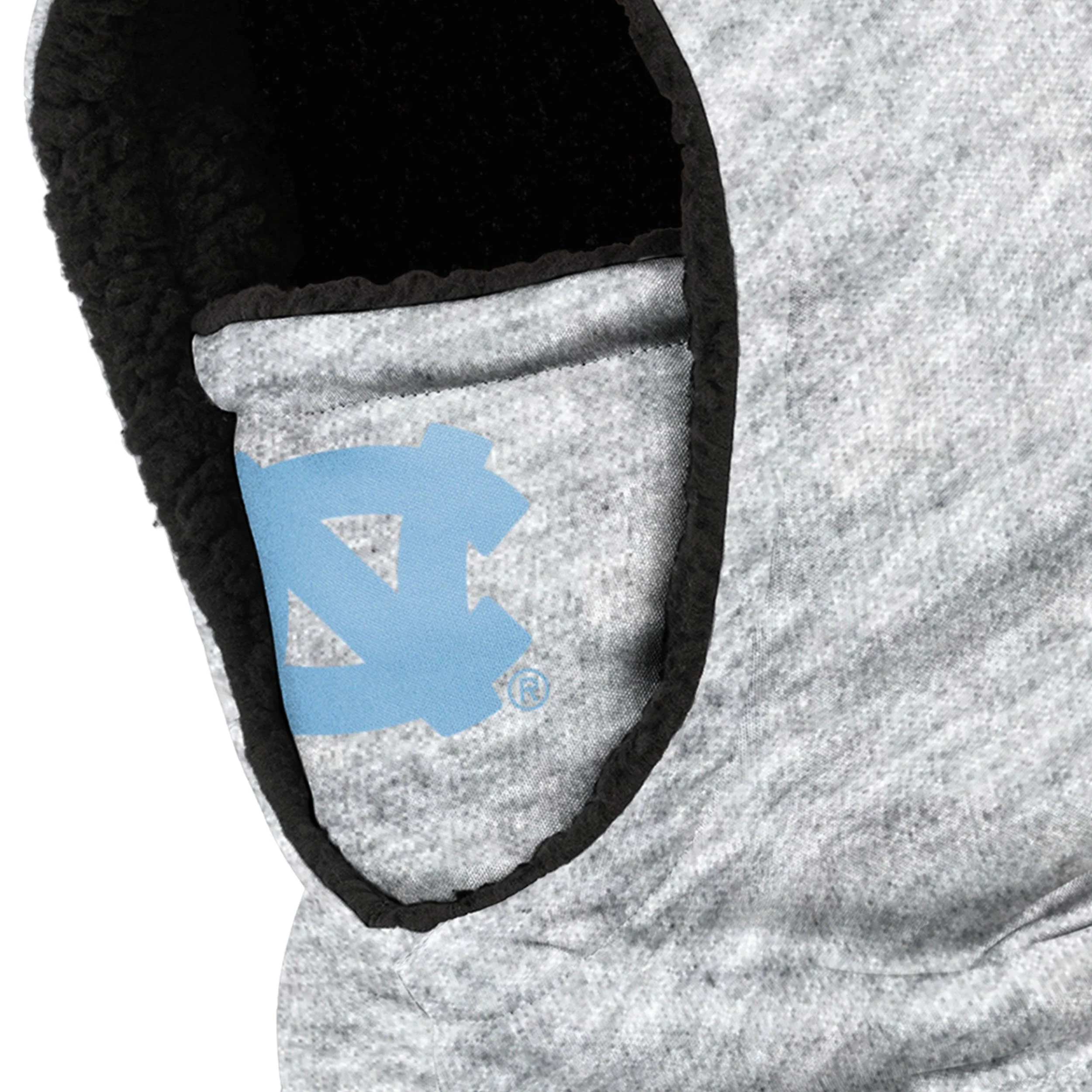 North Carolina Tar Heels NCAA Heather Grey Big Logo Hooded Gaiter - Image 3