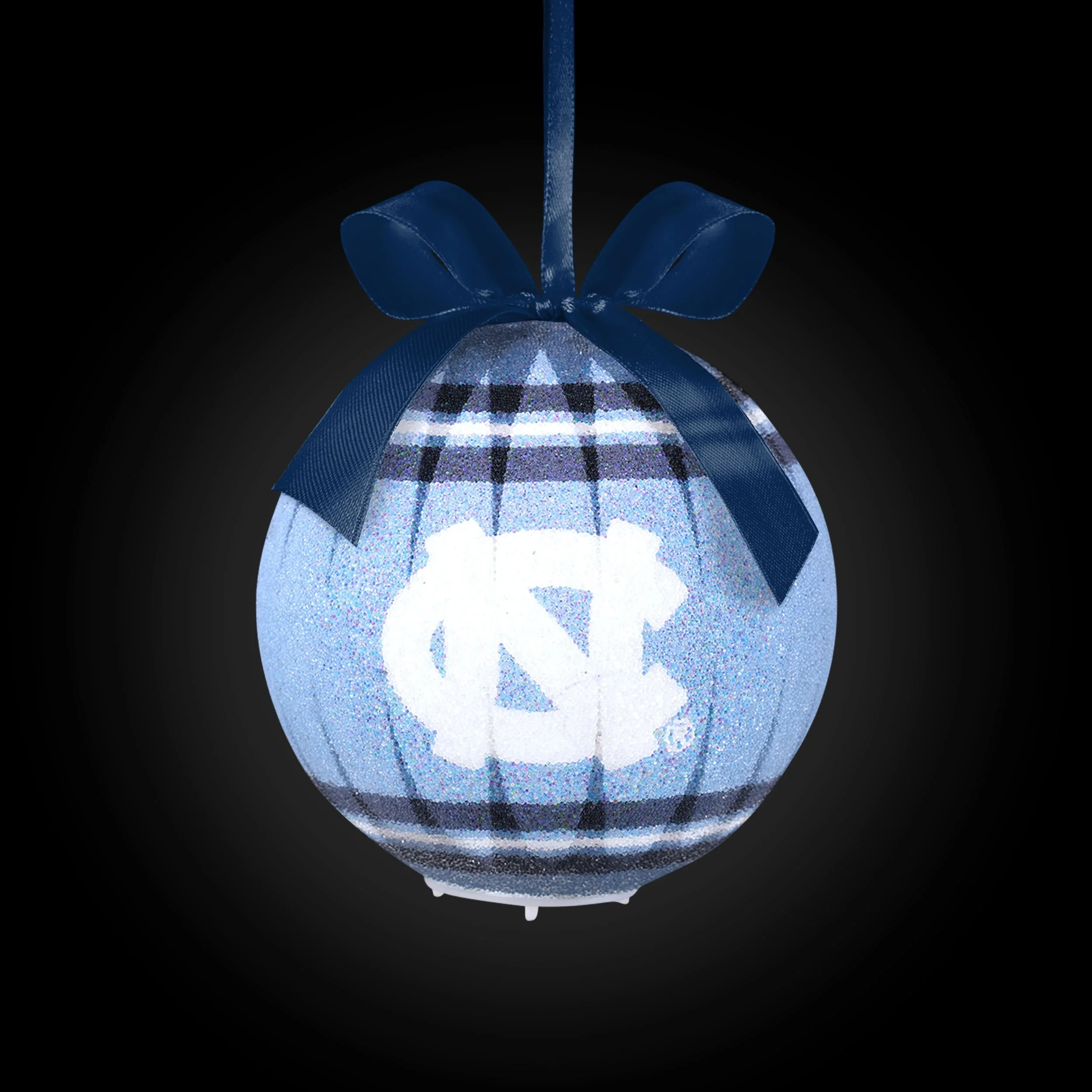 North Carolina Tar Heels NCAA LED Shatterproof Ball Ornament - Image 2
