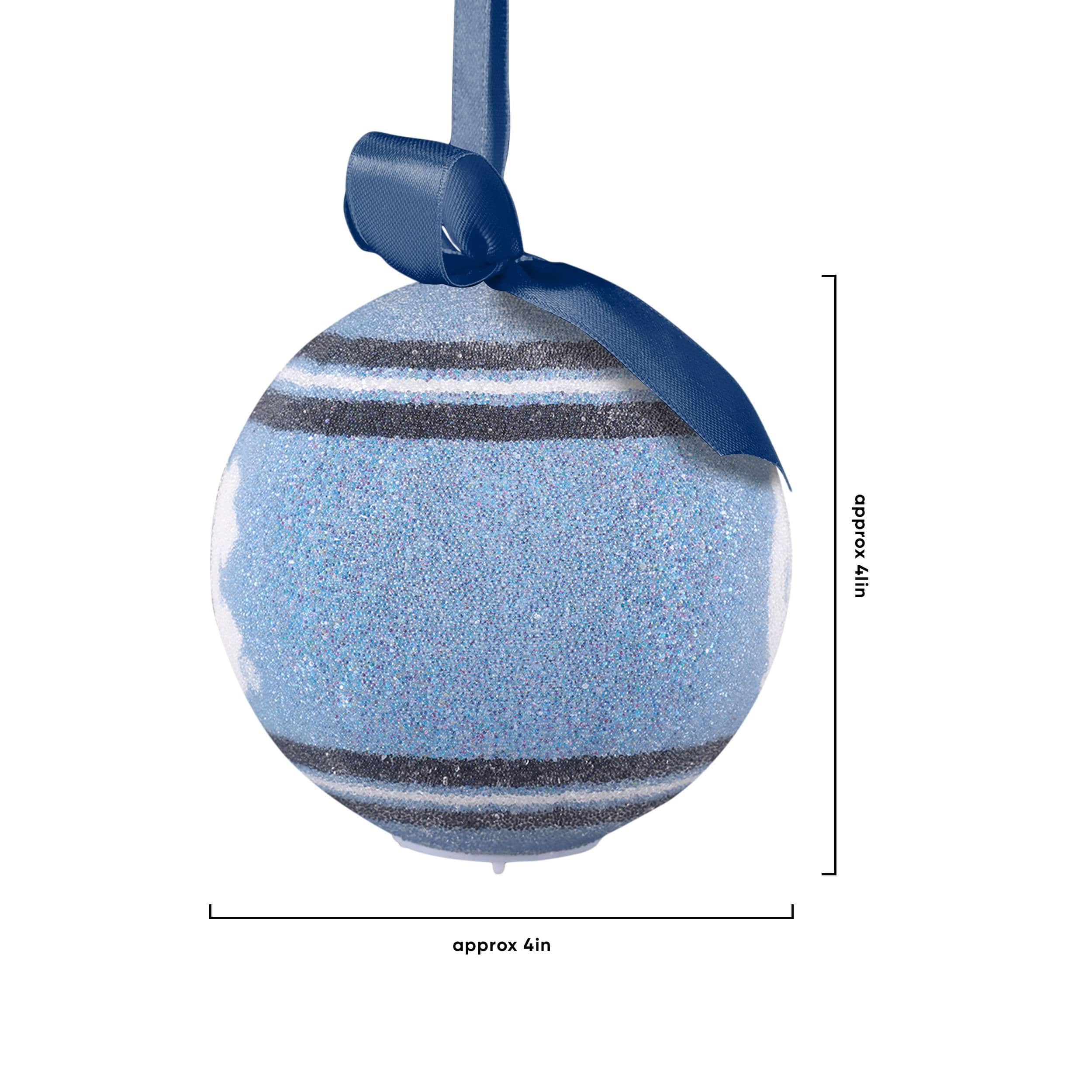 North Carolina Tar Heels NCAA LED Shatterproof Ball Ornament - Image 4