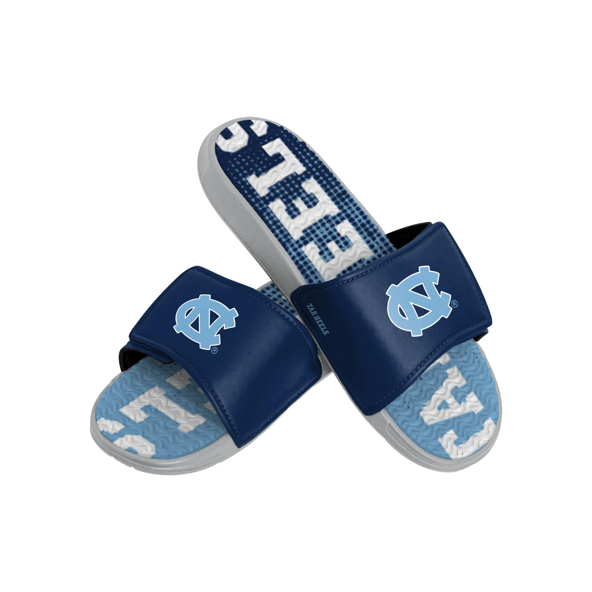 North Carolina Tar Heels NCAA Mens Gradient Wordmark Gel Slide