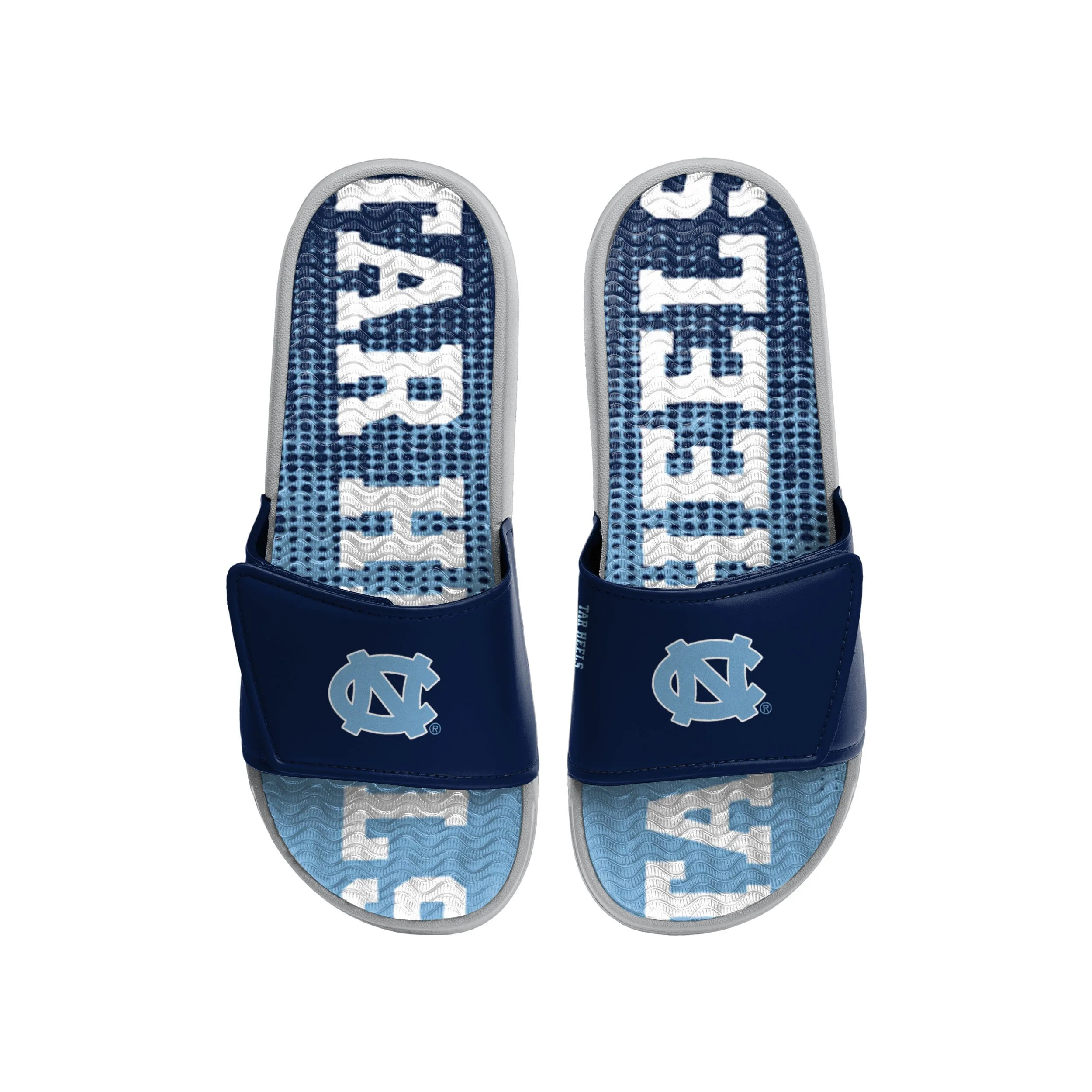 North Carolina Tar Heels NCAA Mens Gradient Wordmark Gel Slide - Image 2