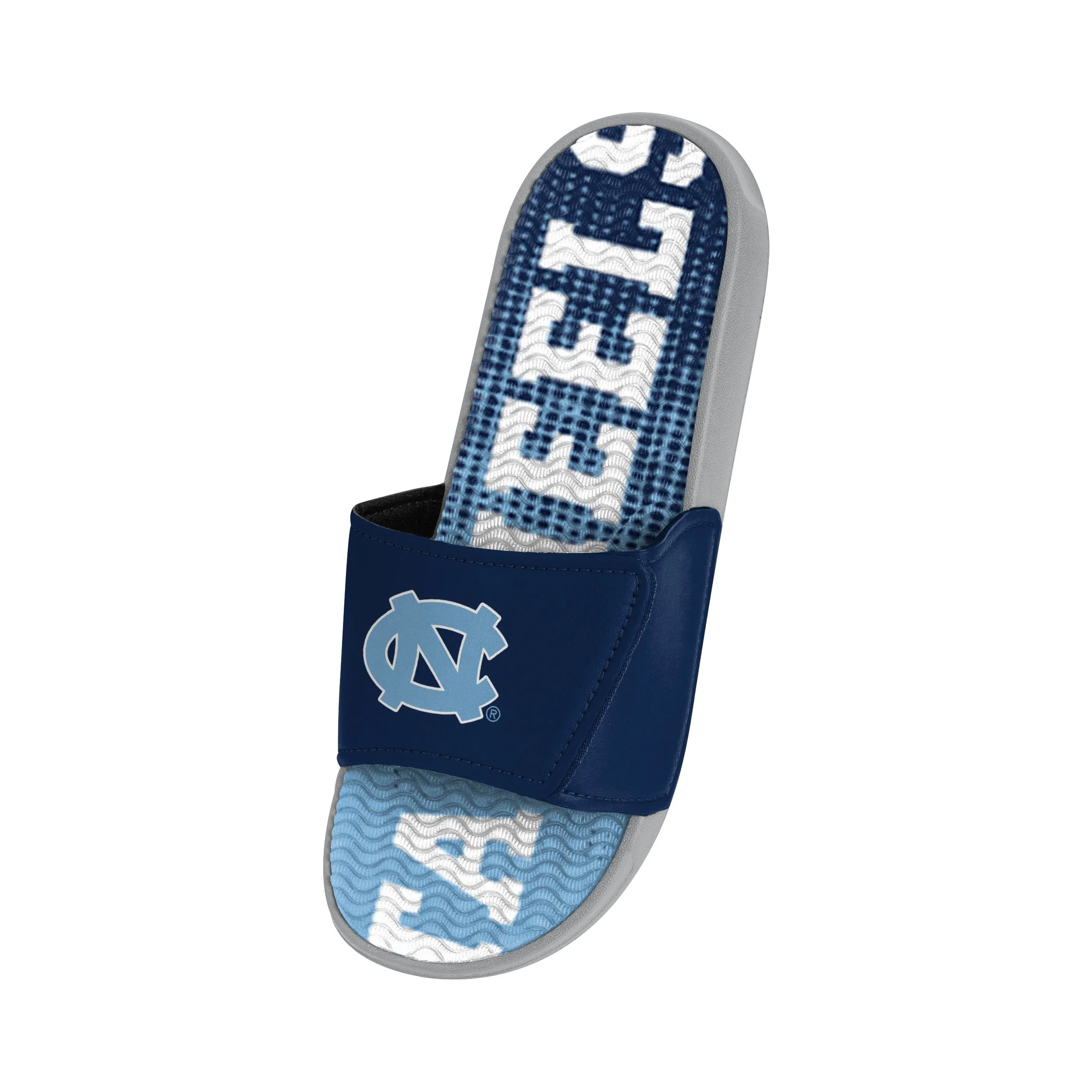 North Carolina Tar Heels NCAA Mens Gradient Wordmark Gel Slide - Image 3