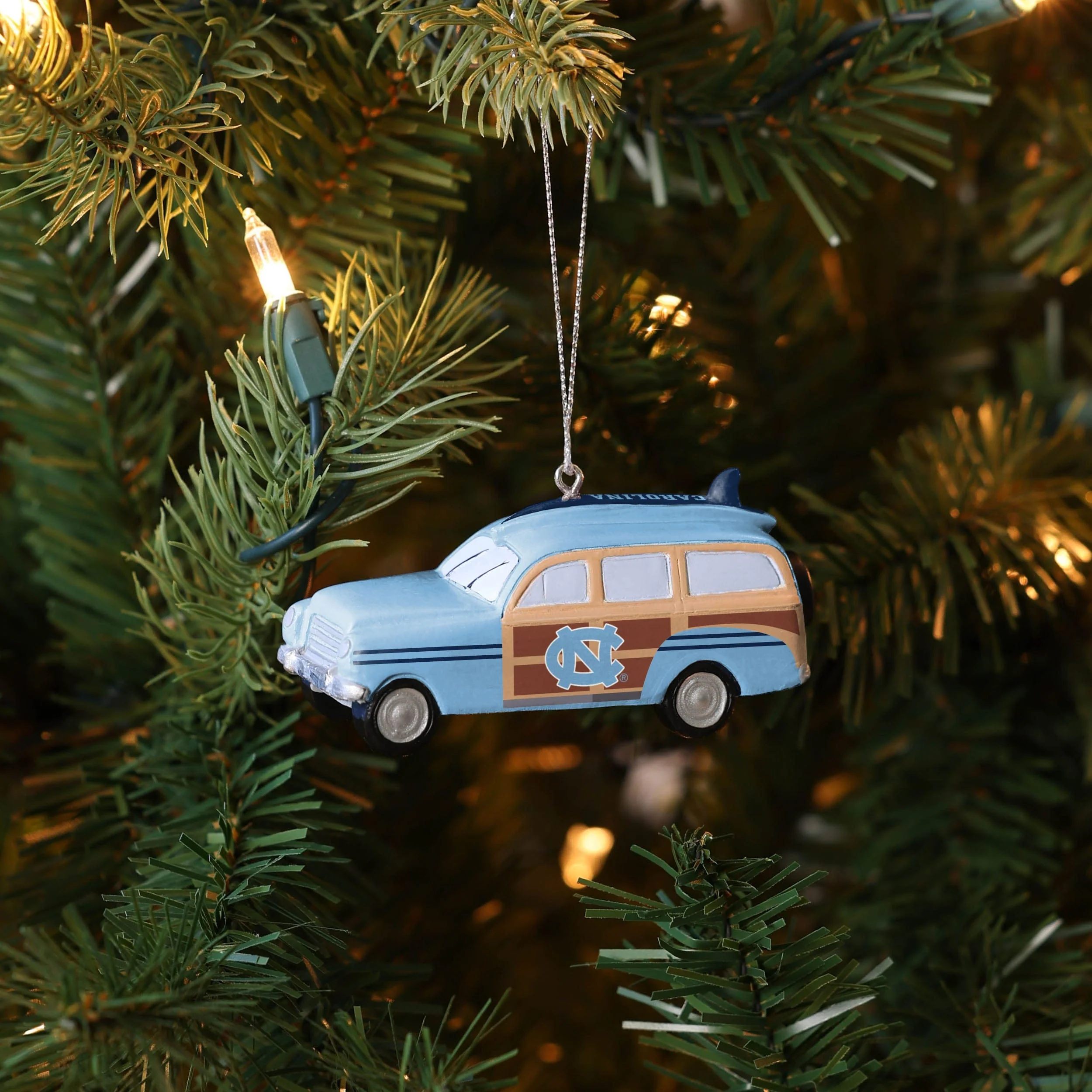 North Carolina Tar Heels NCAA Station Wagon Ornament - Image 4