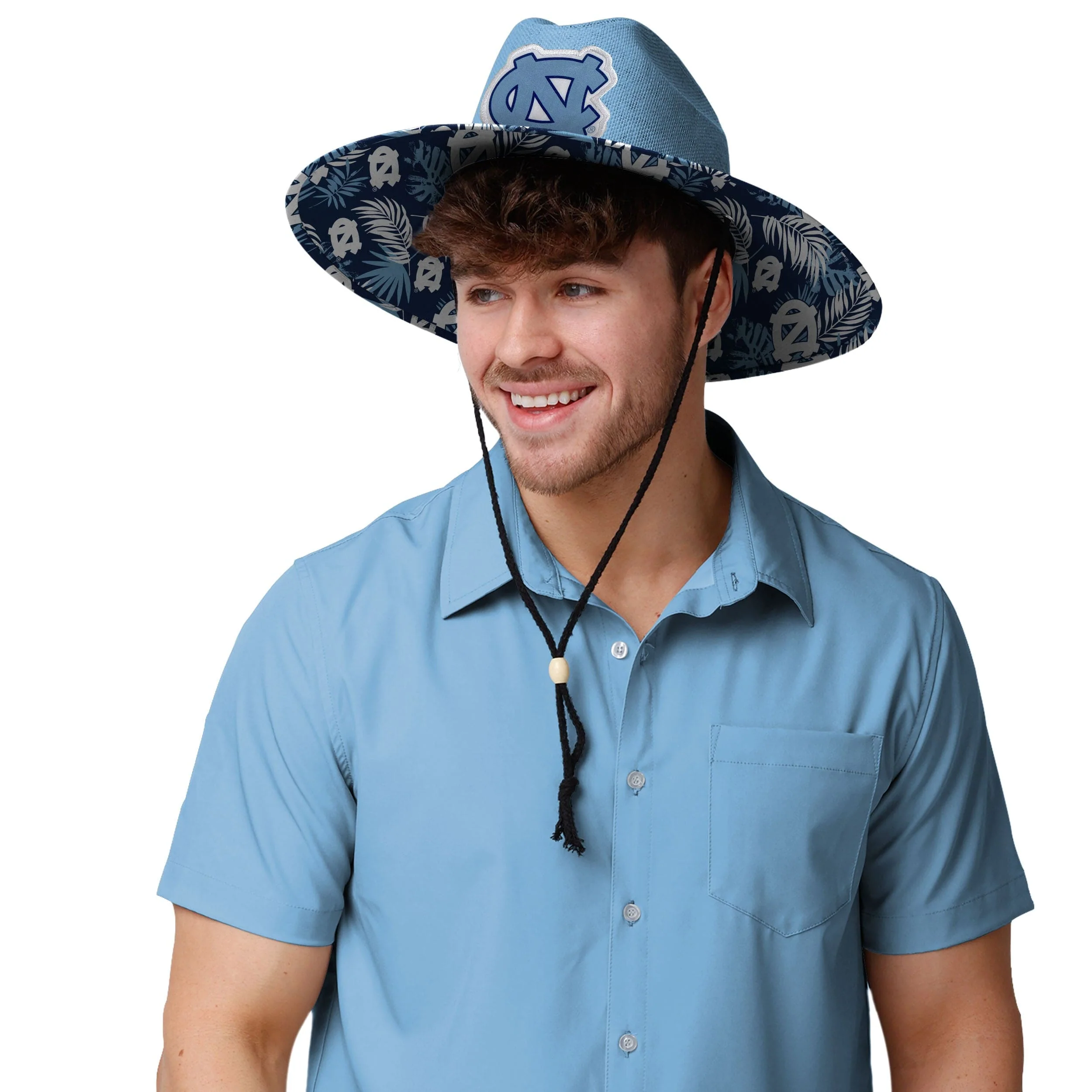 North Carolina Tar Heels NCAA Team Color Straw Hat - Image 5