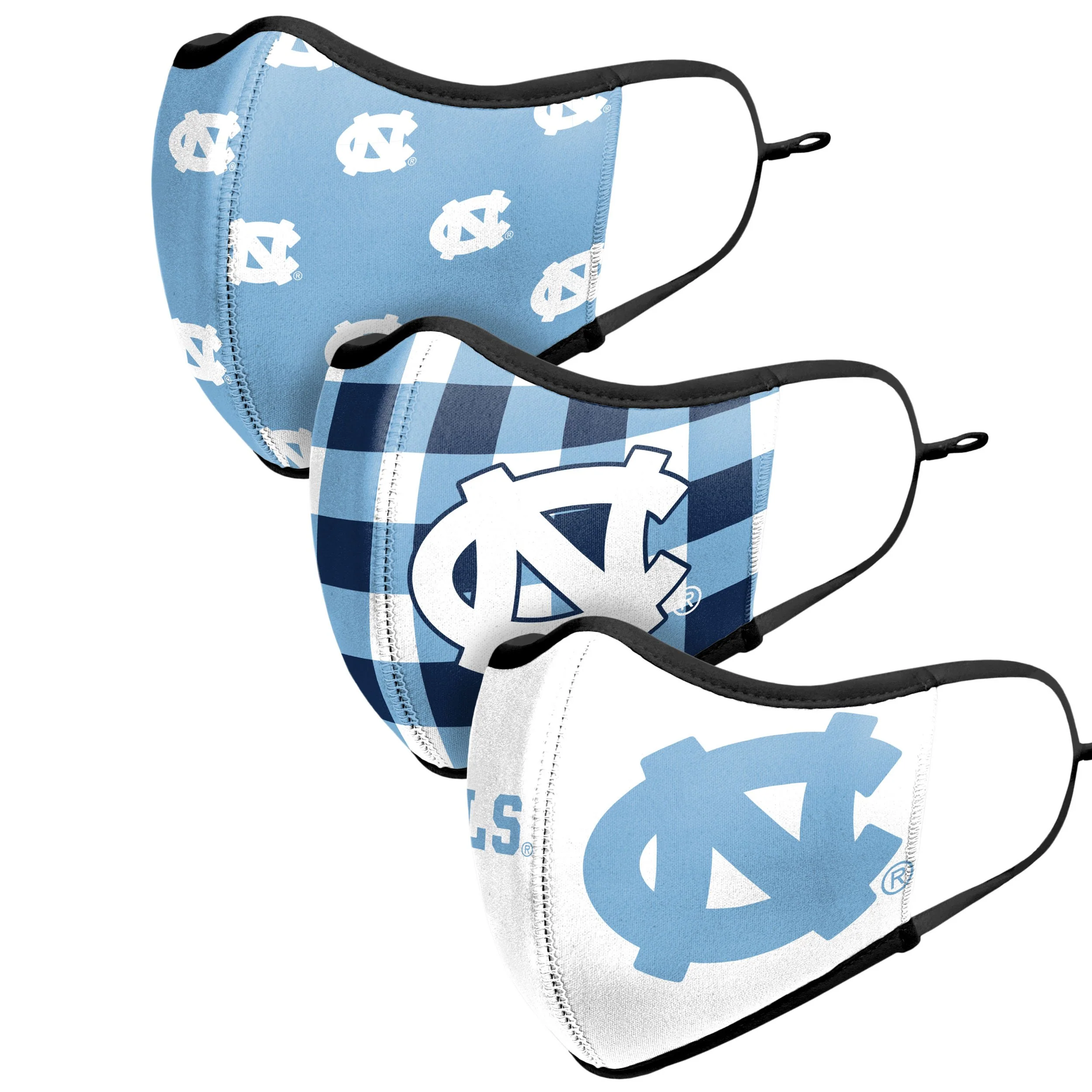 North Carolina Tar Heels NCAA Thematic Sport 3 Pack Face Cover - Image 4