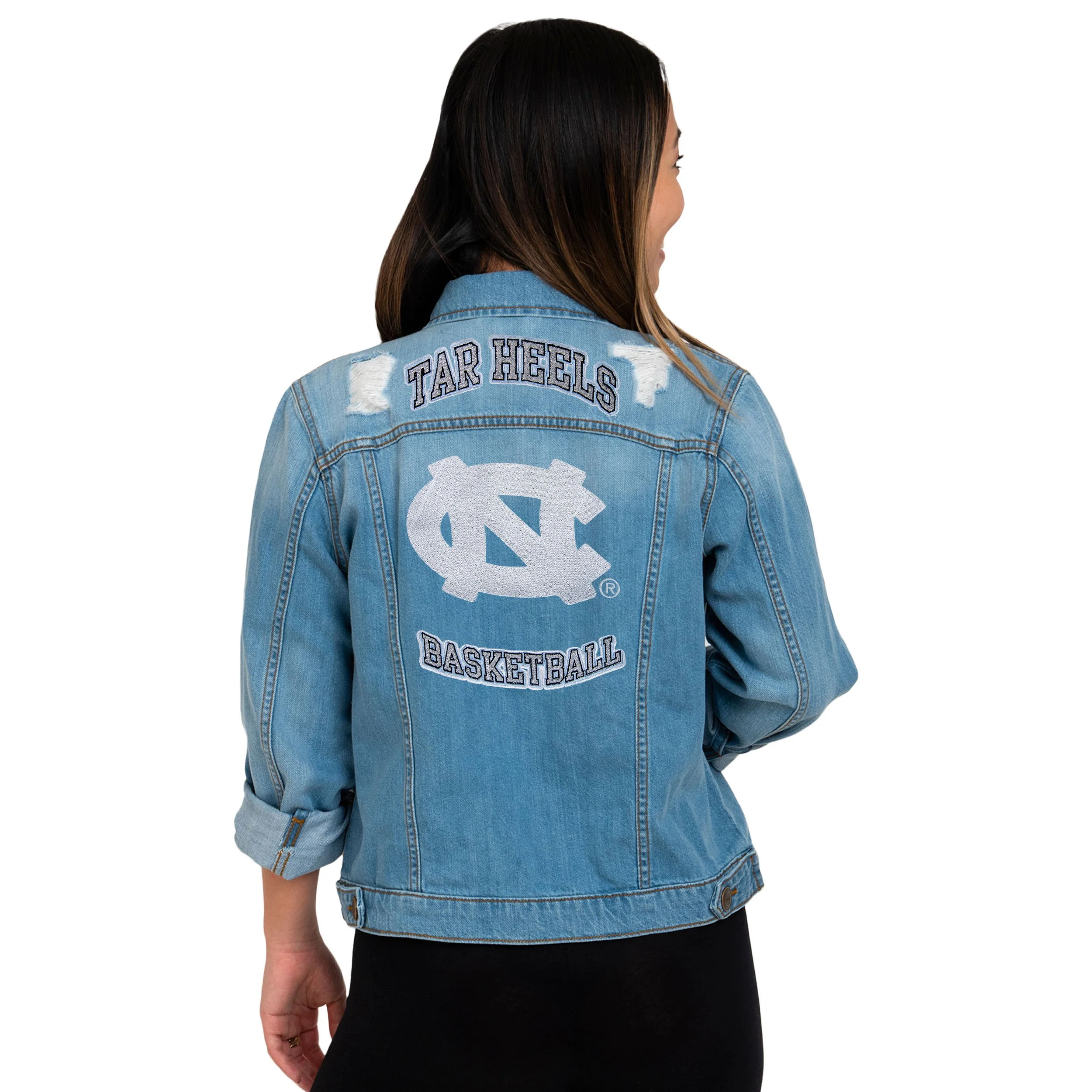 North Carolina Tar Heels NCAA Womens Denim Days Jacket - Image 2