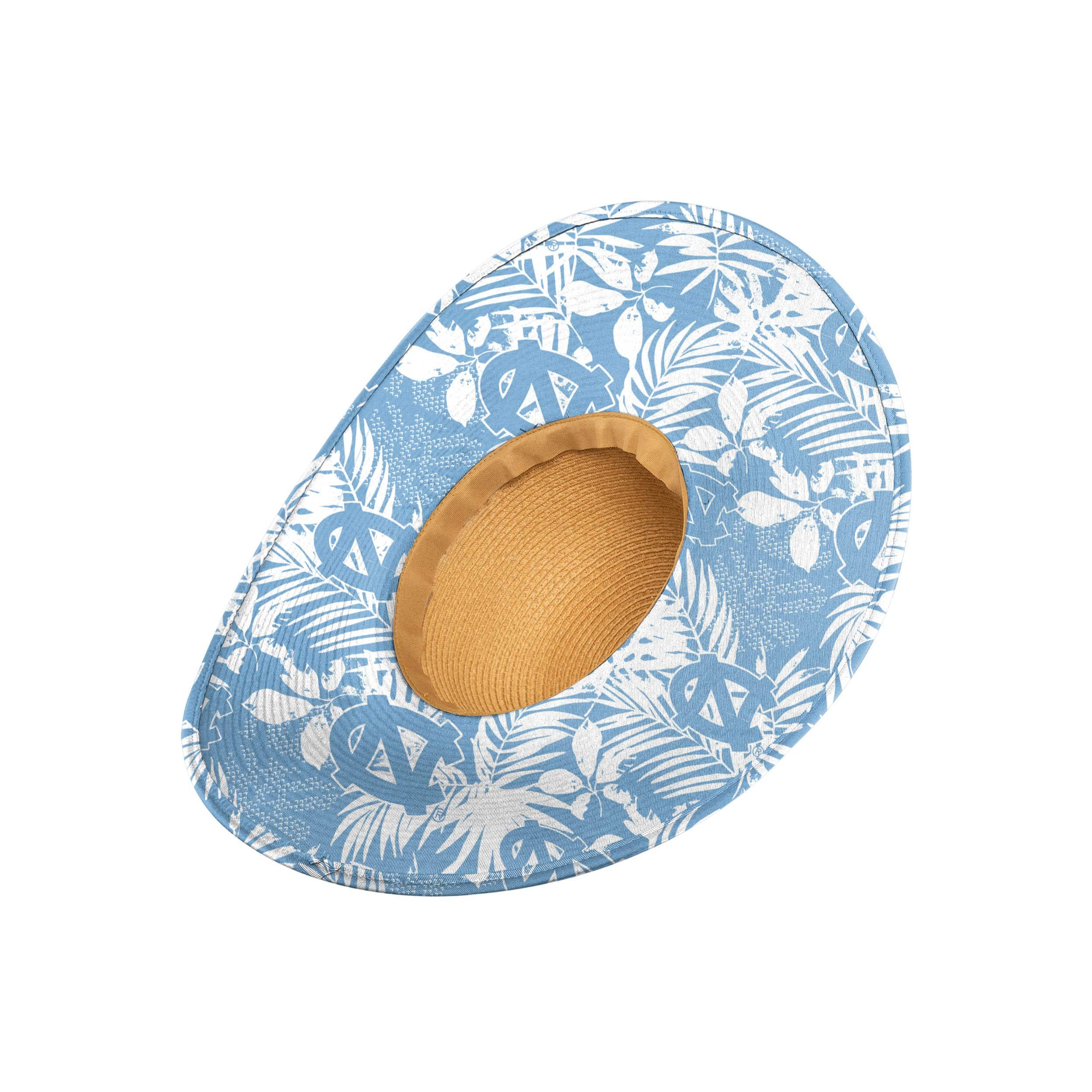 North Carolina Tar Heels NCAA Womens Floral Straw Hat - Image 2