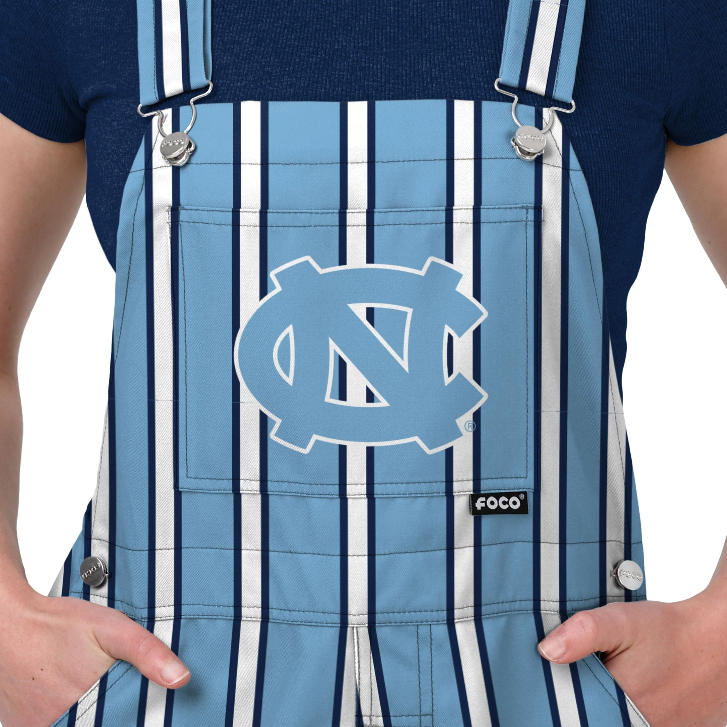 North Carolina Tar Heels NCAA Womens Sideline Spirit Bib Overalls - Image 4