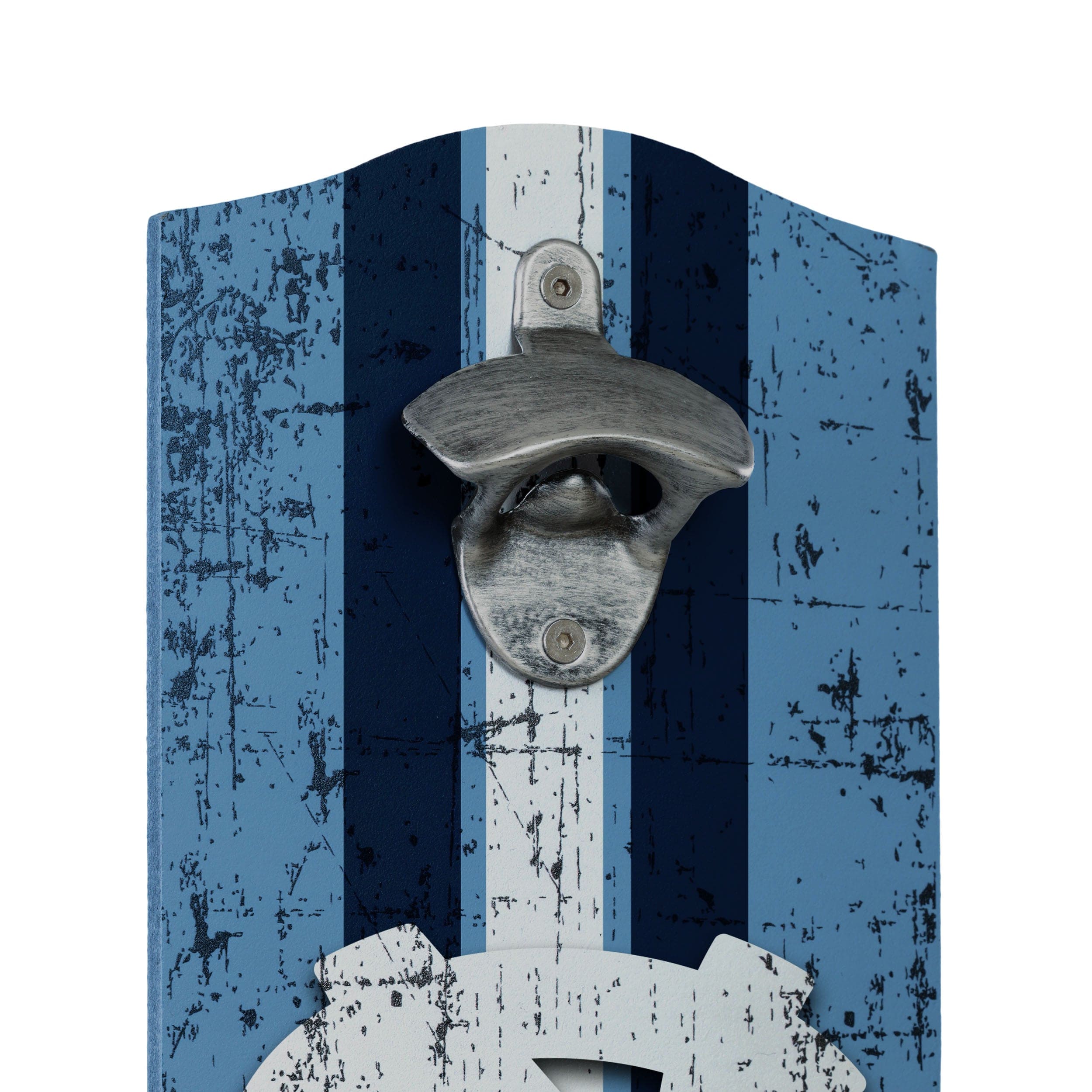 North Carolina Tar Heels NCAA Wooden Bottle Cap Opener Sign - Image 3