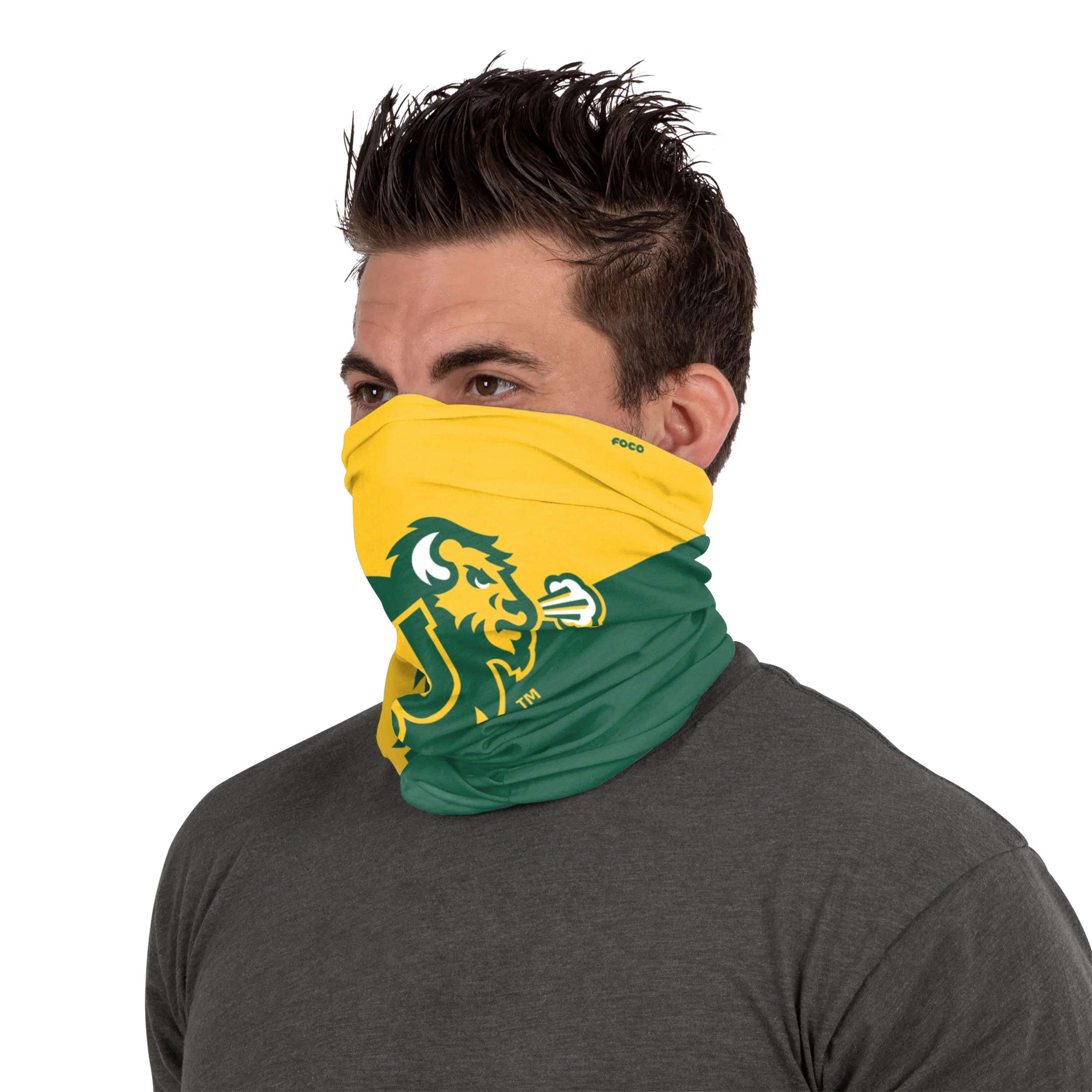 North Dakota State Bison NCAA Big Logo Gaiter Scarf - Image 4