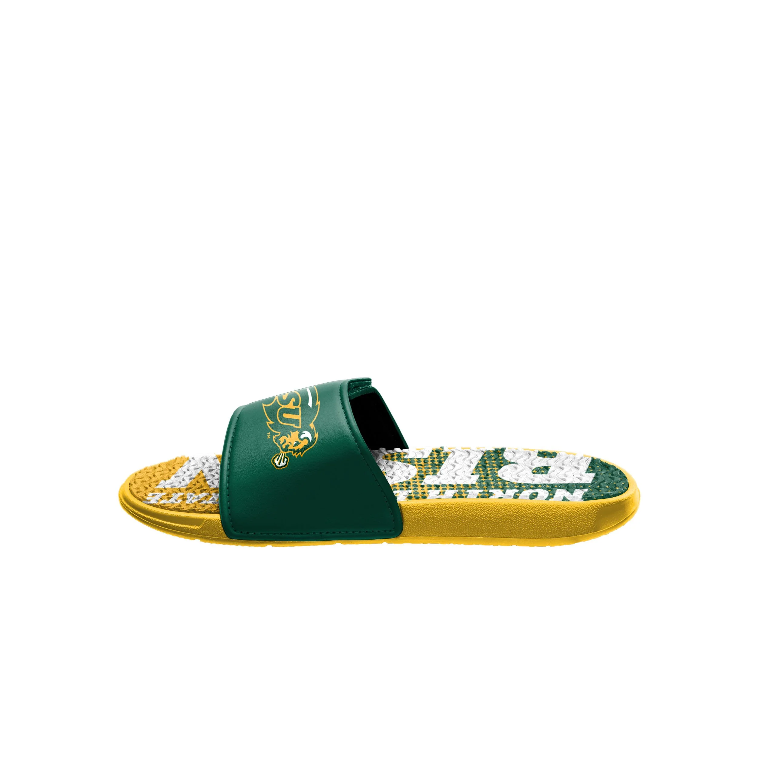 North Dakota State Bison NCAA Mens Gradient Wordmark Gel Slide - Image 4