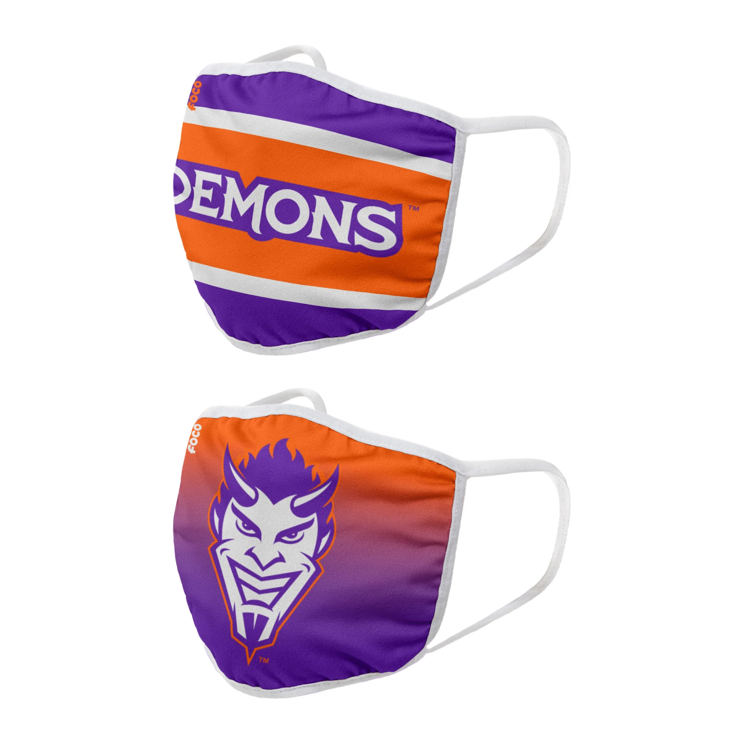 Northwestern State Demons NCAA Printed 2 Pack Face Cover - Image 2