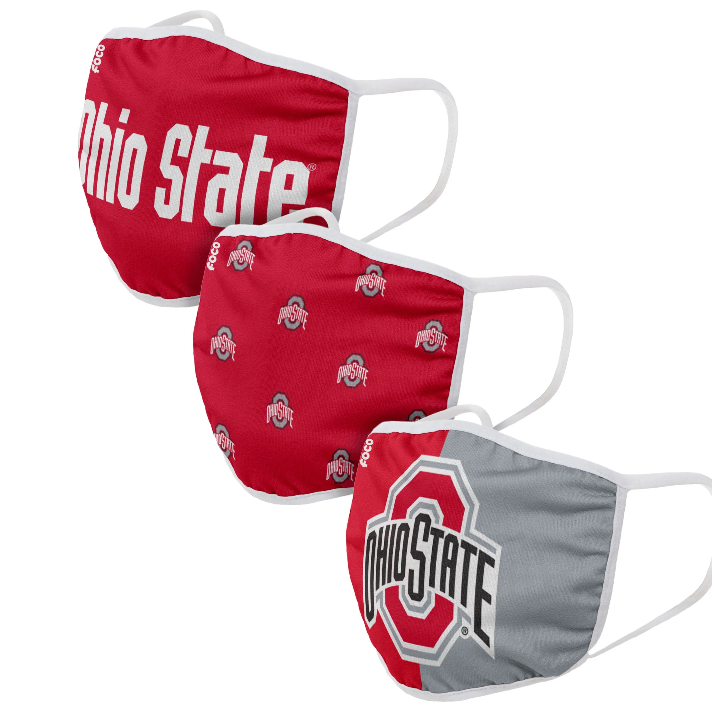 Ohio State Buckeyes NCAA 3 Pack Face Cover