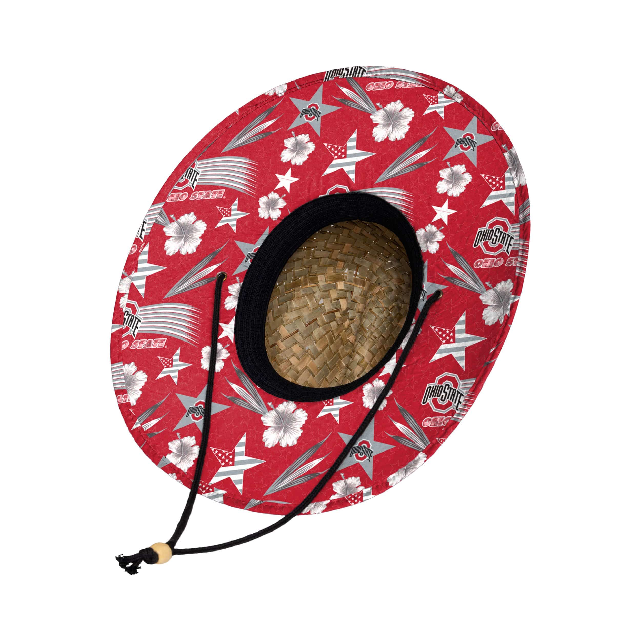 Ohio State Buckeyes NCAA Americana Straw Hat - Image 2
