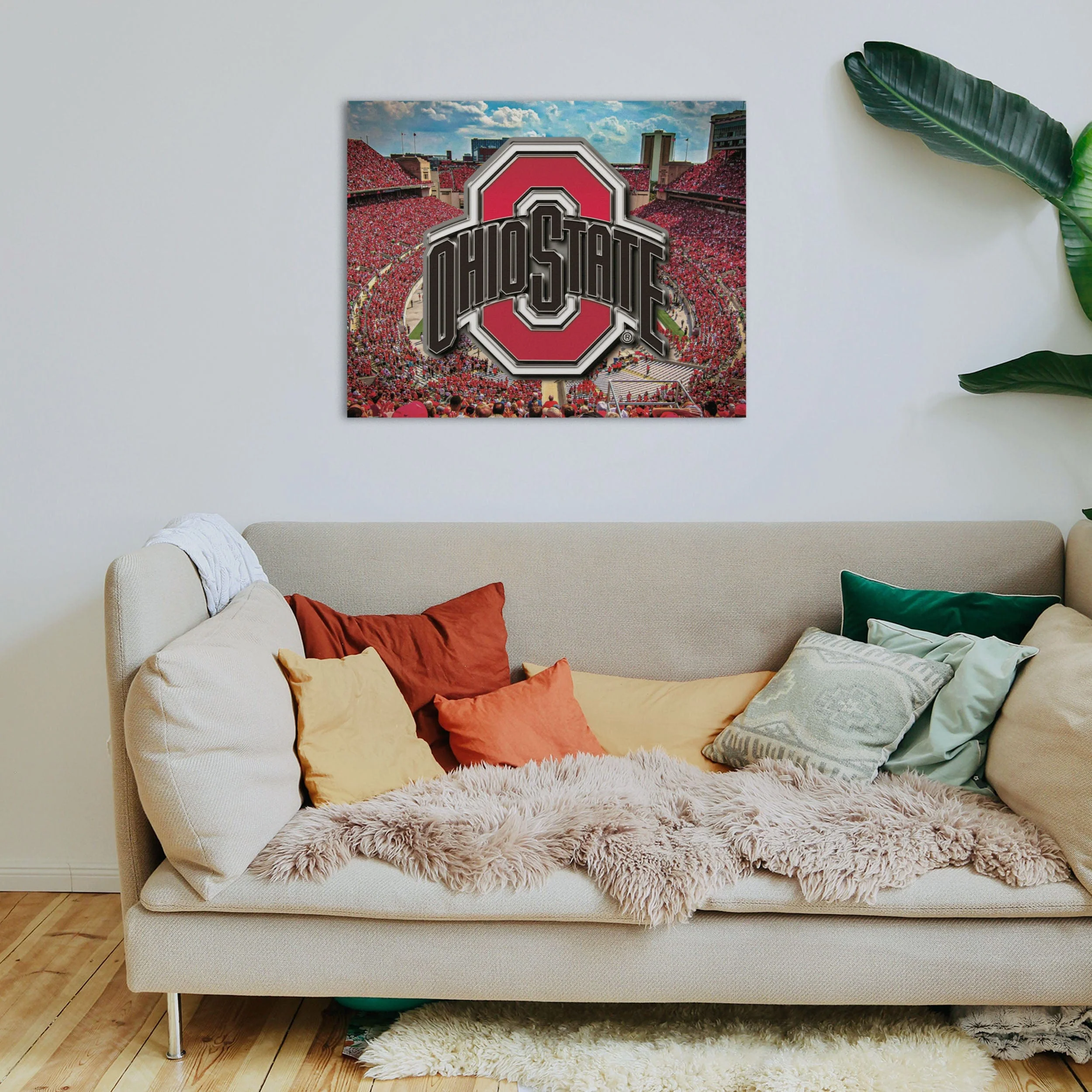 Ohio State Buckeyes NCAA Canvas Wall Sign - Image 3