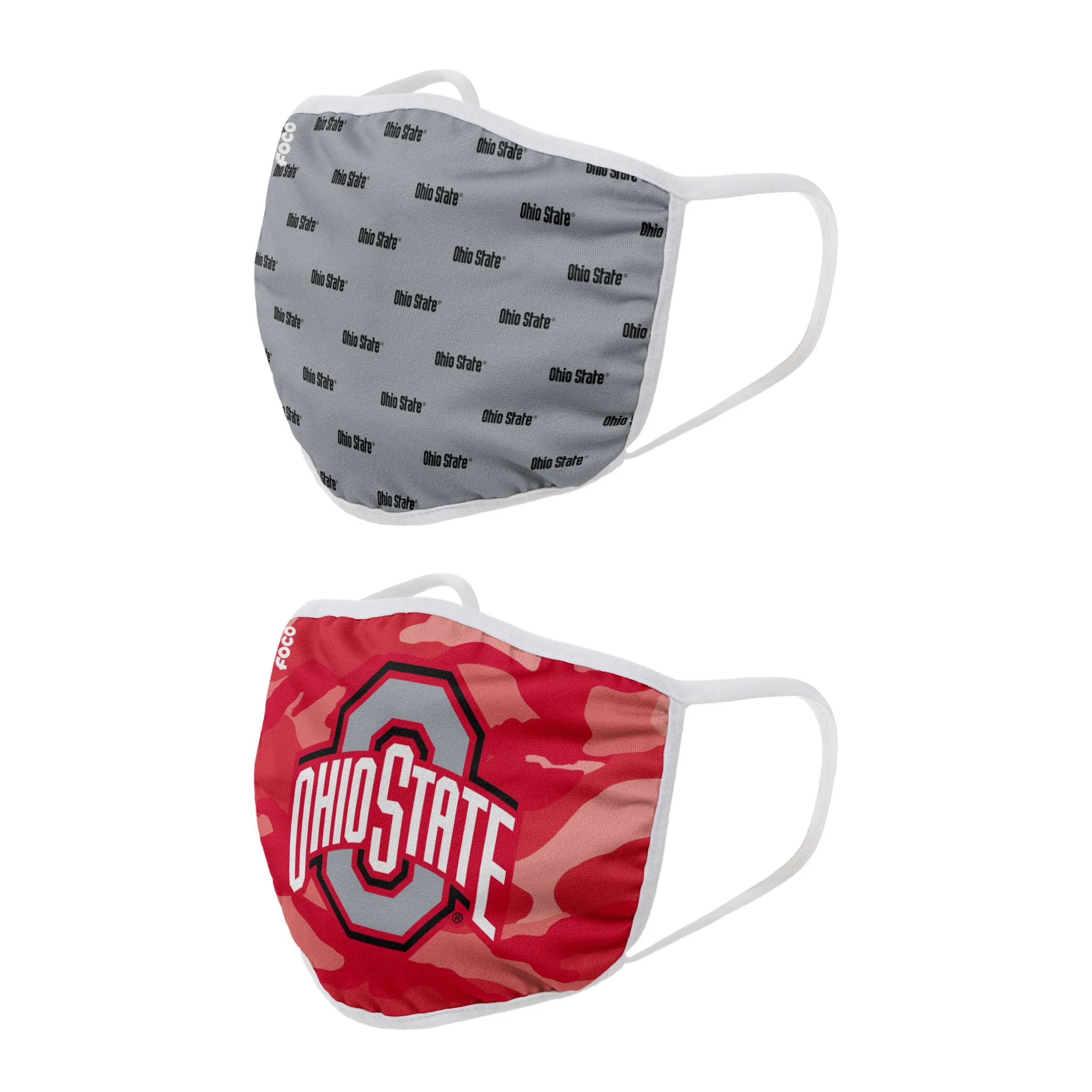 Ohio State Buckeyes NCAA Clutch 2 Pack Face Cover - Image 2