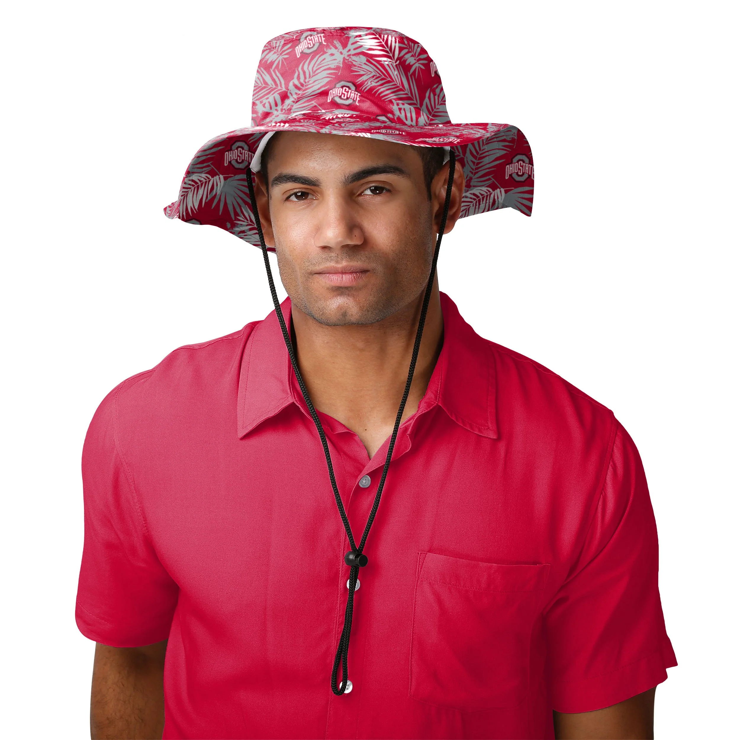 Ohio State Buckeyes NCAA Floral Boonie Hat - Image 2