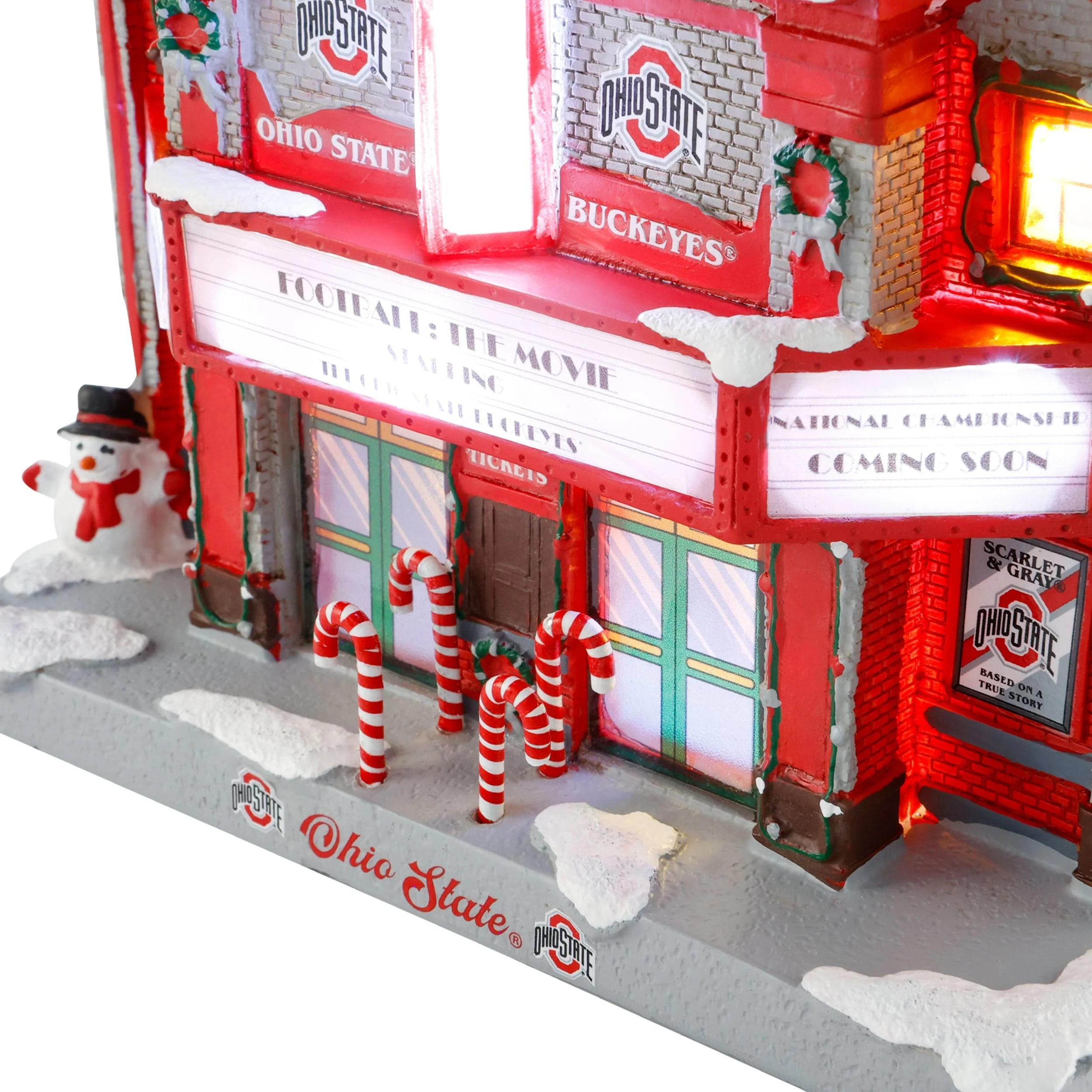 Ohio State Buckeyes NCAA Light Up Resin Team Theater - Image 2