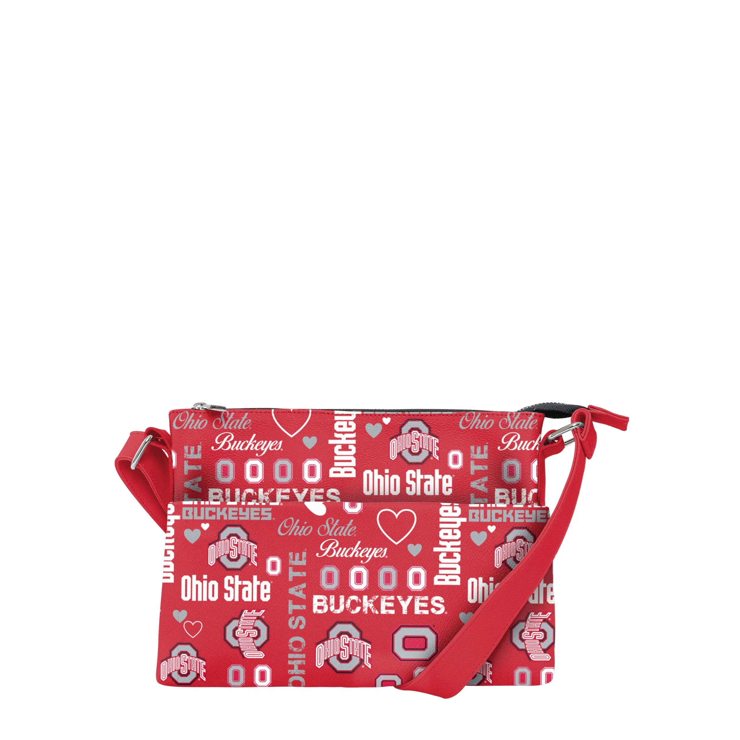 Ohio State Buckeyes NCAA Logo Love Crossbody Purse