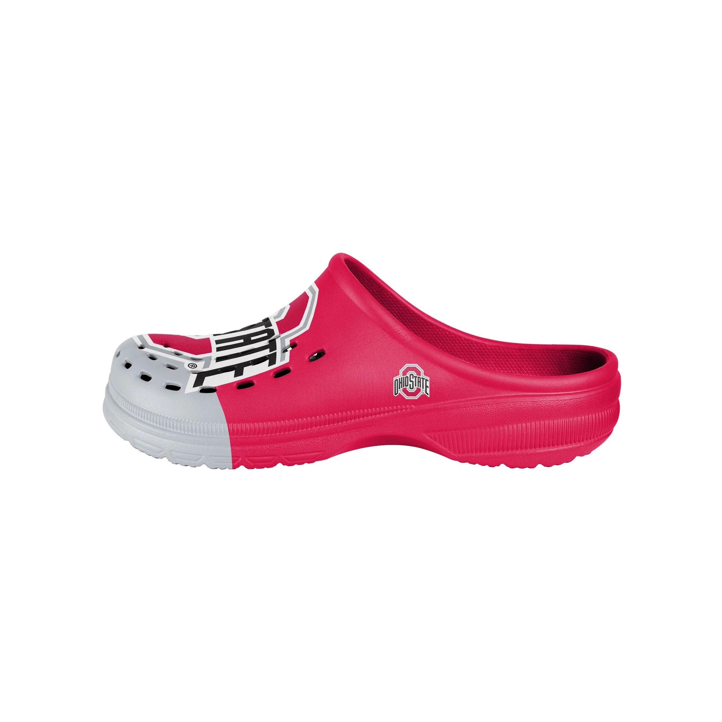 Ohio State Buckeyes NCAA Mens Colorblock Big Logo Clog - Image 2