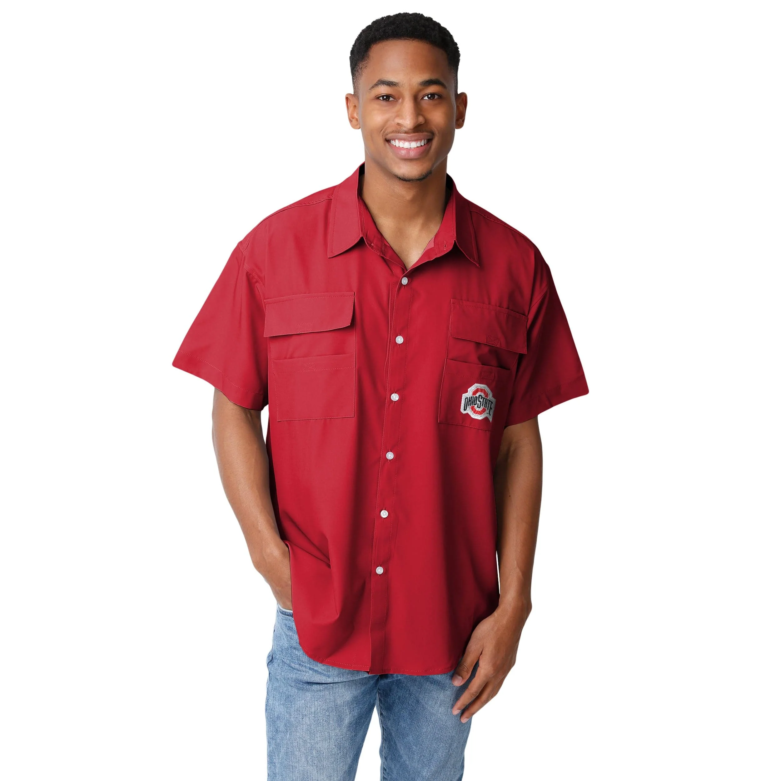 Ohio State Buckeyes NCAA Mens Gone Fishing Shirt - Image 3