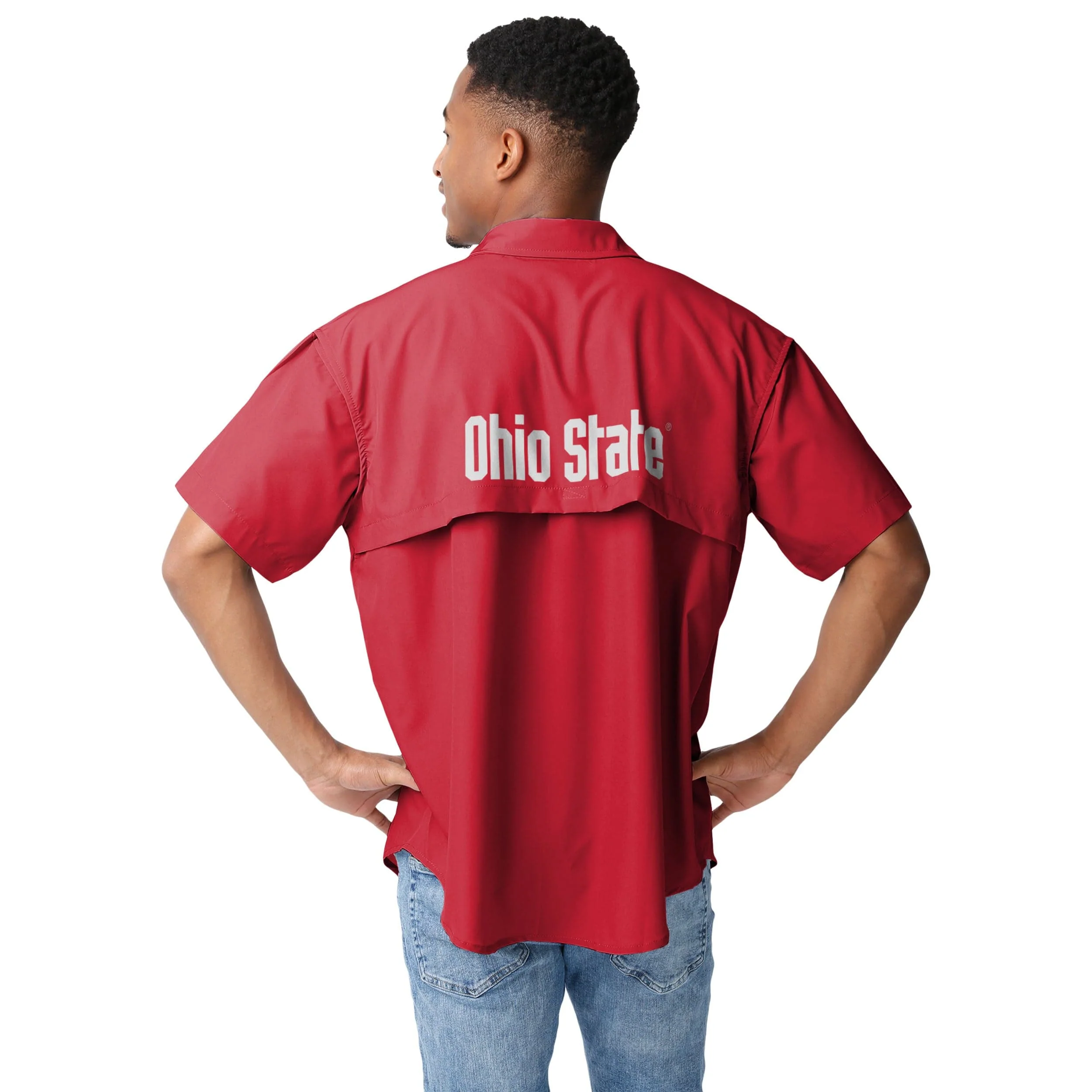 Ohio State Buckeyes NCAA Mens Gone Fishing Shirt - Image 4