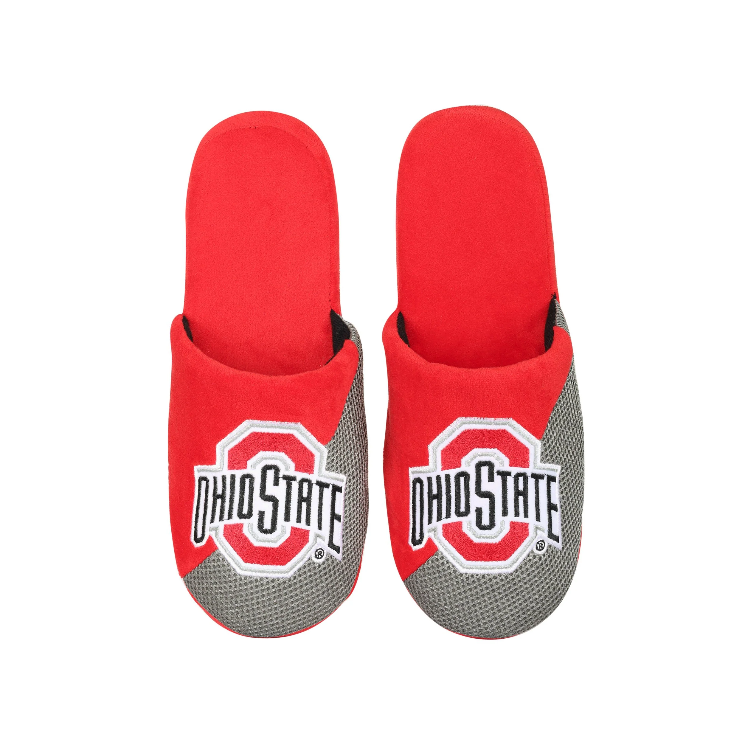 Ohio State Buckeyes NCAA Mens Logo Staycation Slippers - Image 4