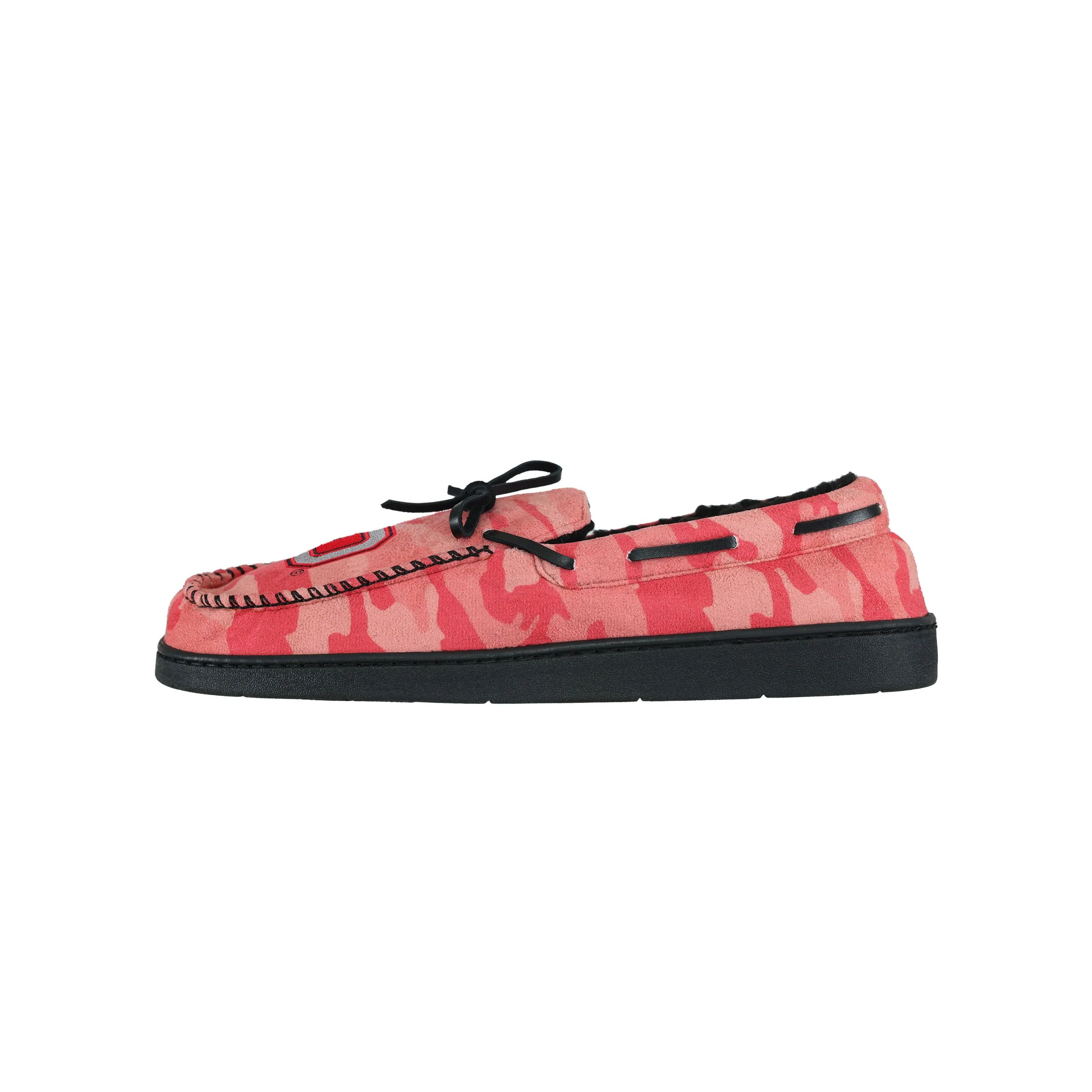 Ohio State Buckeyes NCAA Mens Printed Camo Moccasin Slippers - Image 2