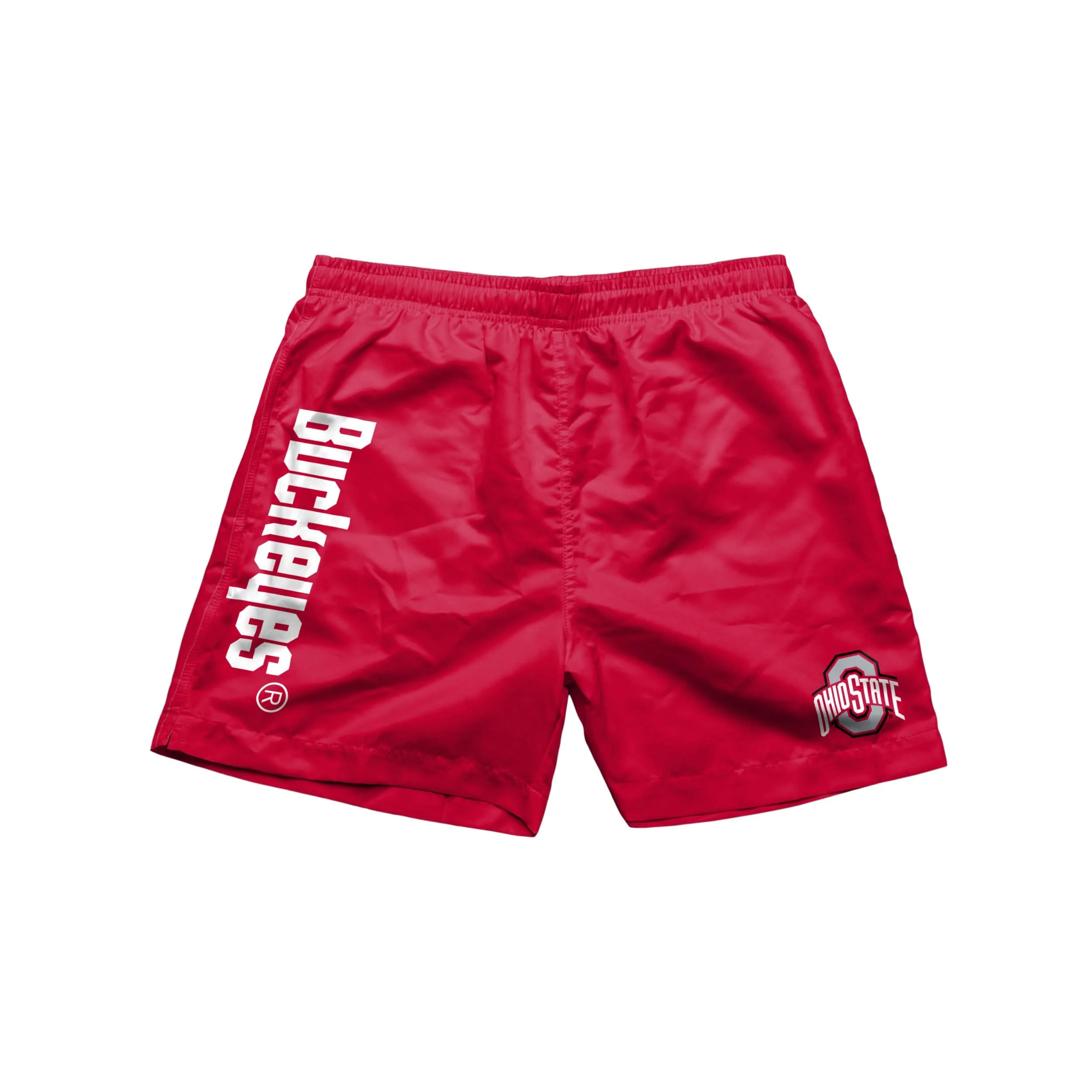 Ohio State Buckeyes NCAA Mens Solid Wordmark 5.5" Swimming Trunks - Image 4