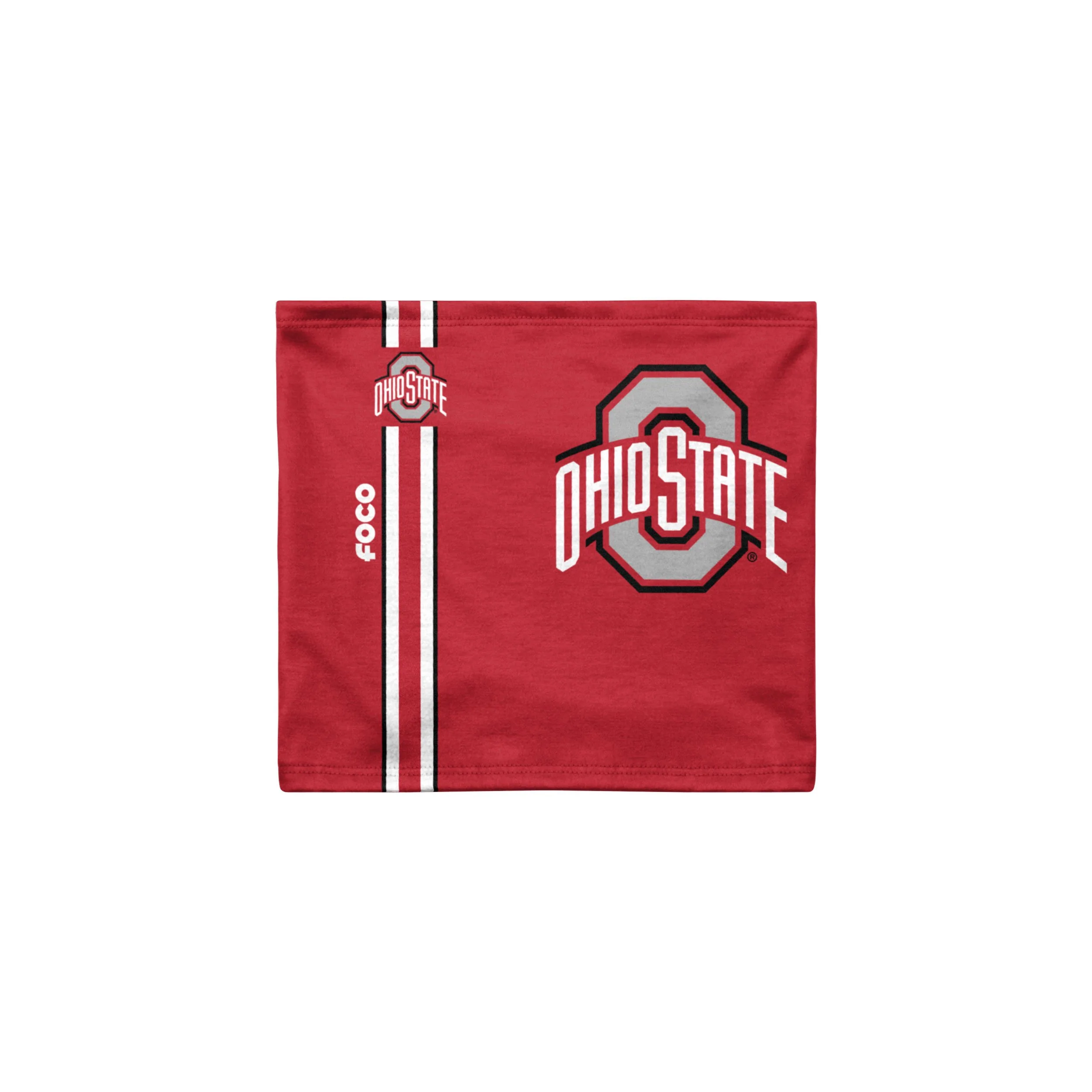 Ohio State Buckeyes NCAA On-Field Sideline Logo Team Scarlet Gaiter Scarf - Image 2